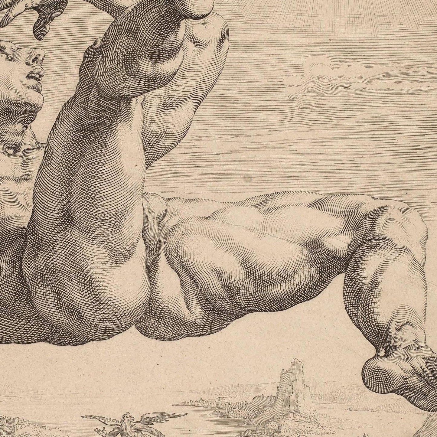 detail of the drawing reproduction from the centre