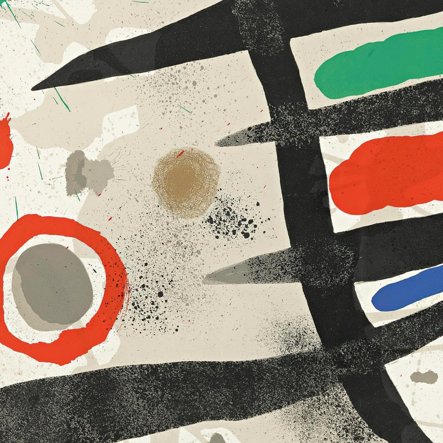 detail of the fine art reproduction from the centre left