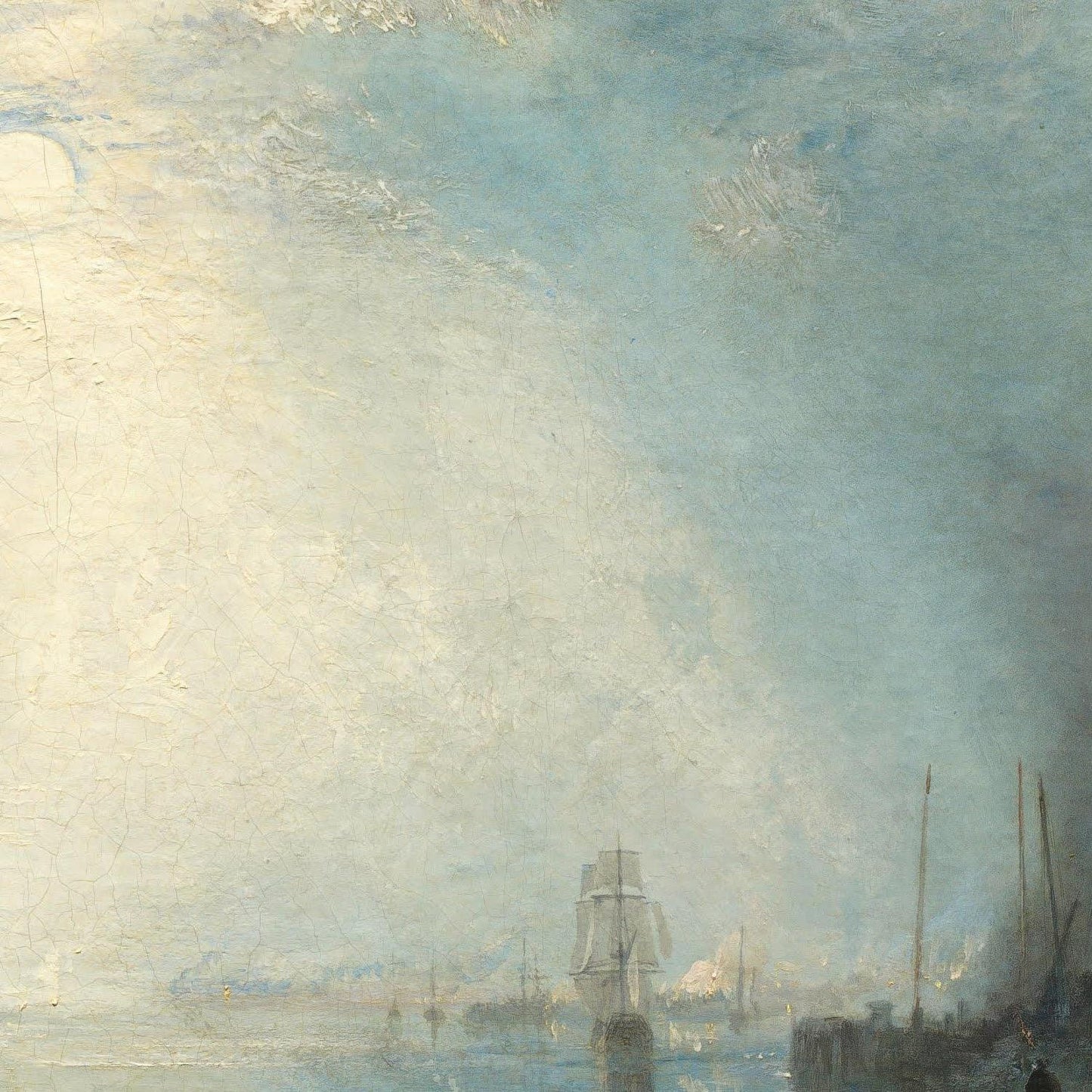 detail of the fine art reproduction from the centre