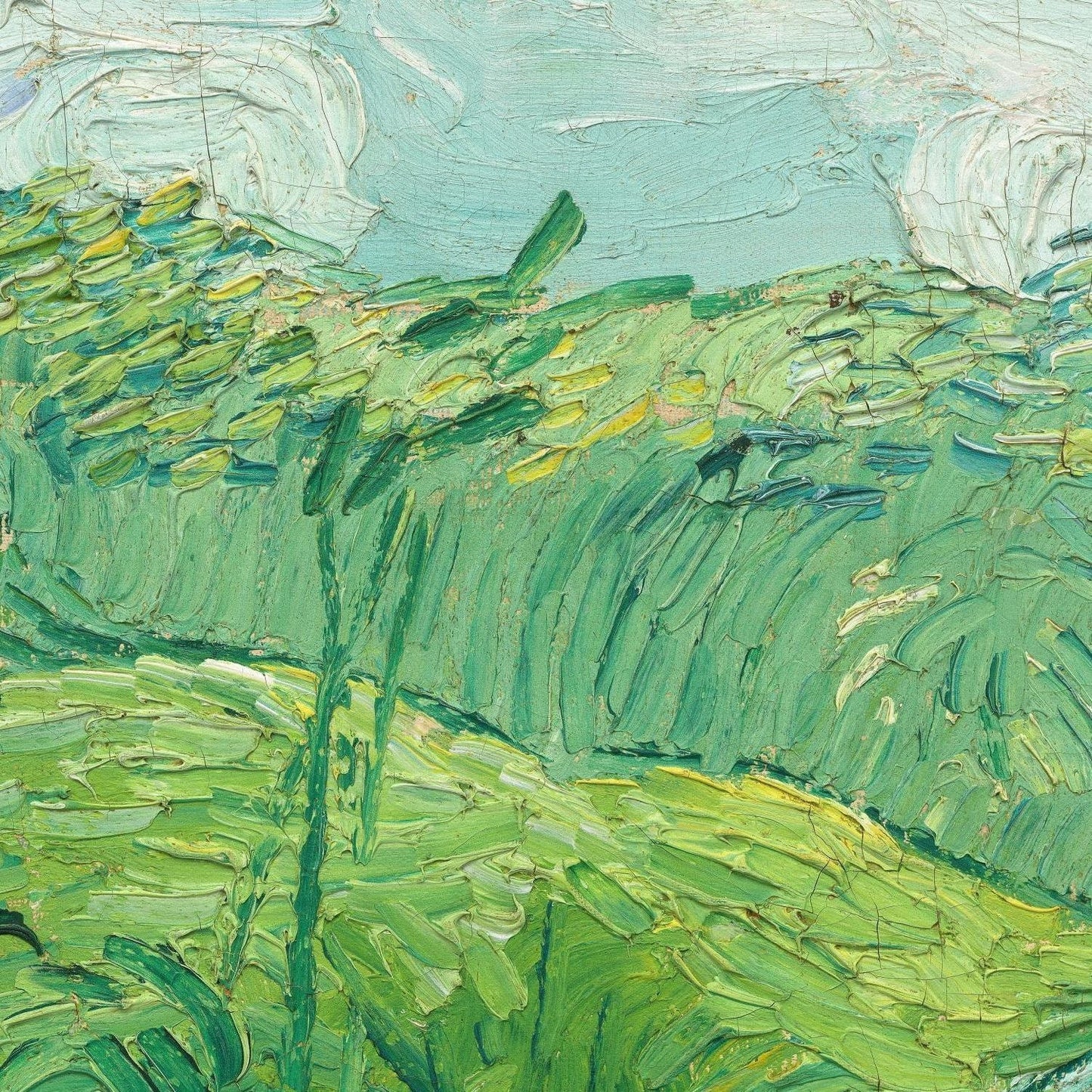 detail of the fine art reproduction from the centre