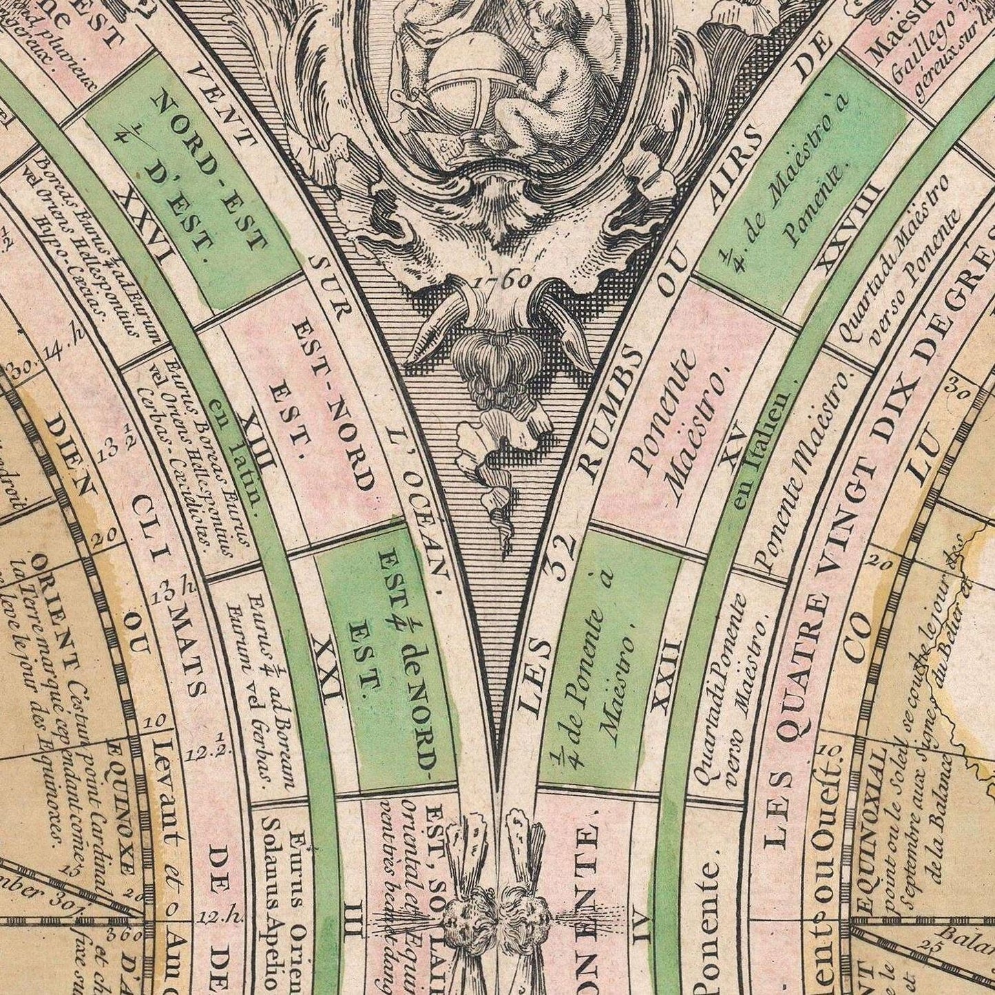 detail of the map from the centre