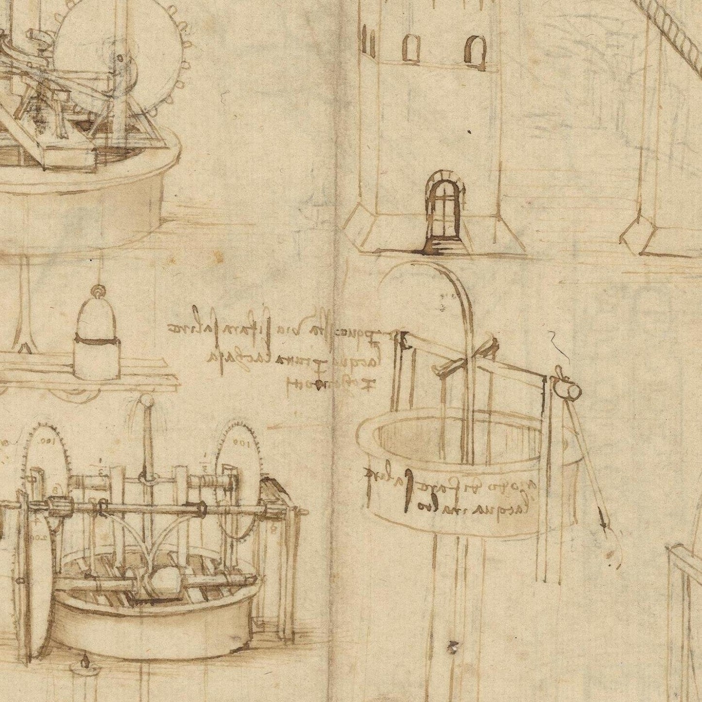 detail of the drawing reproduction from the centre