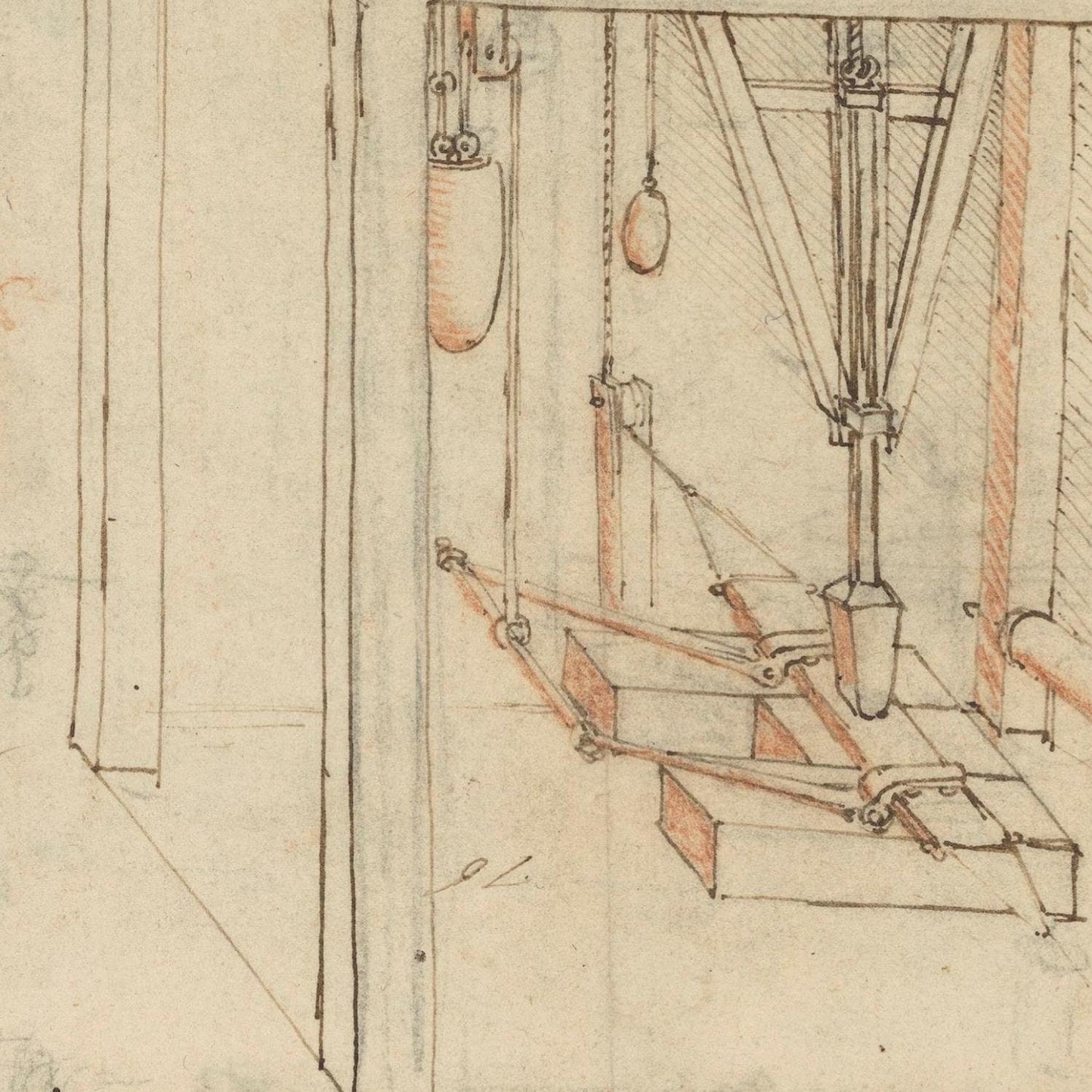 detail of the drawing reproduction from the centre
