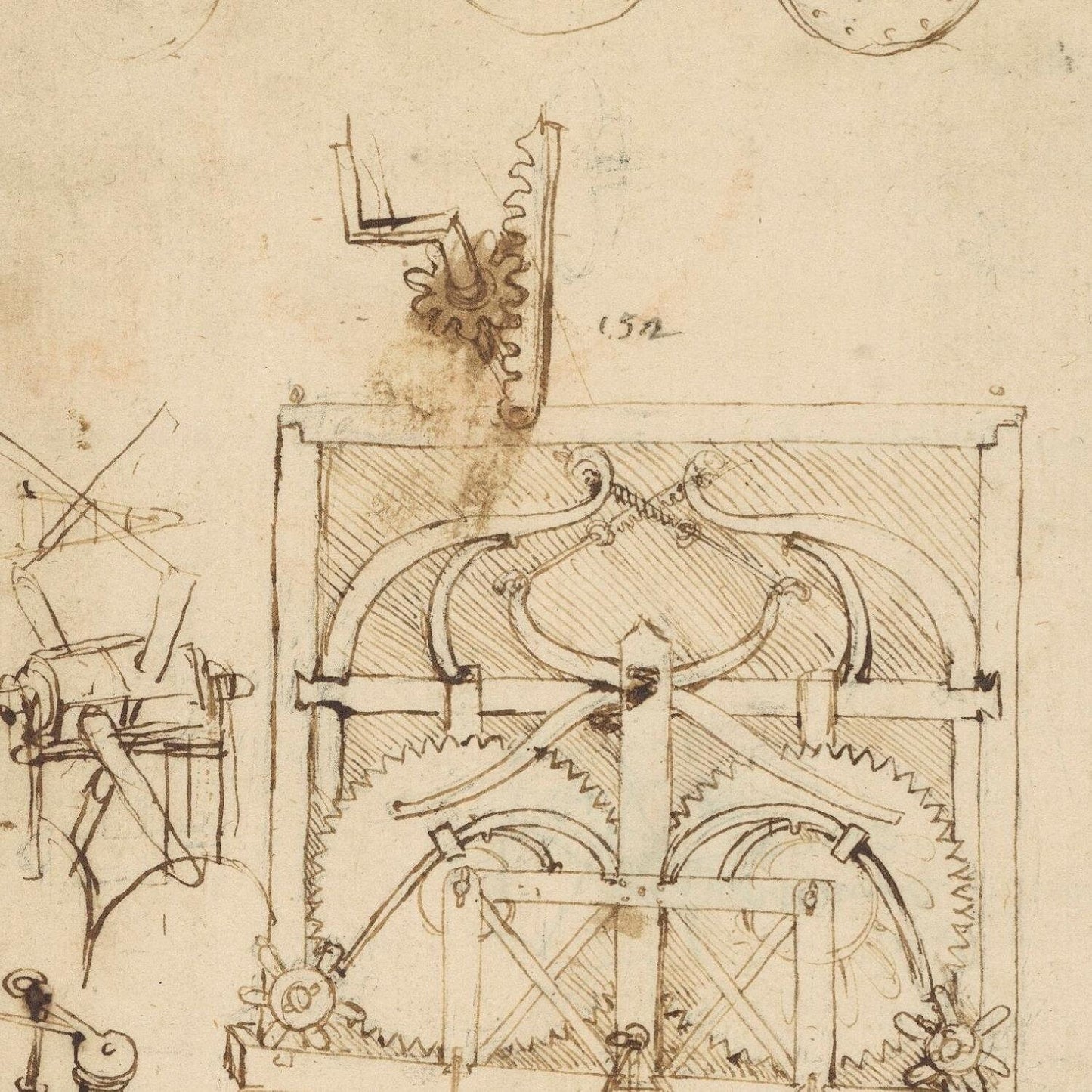 detail of the drawing reproduction from the centre