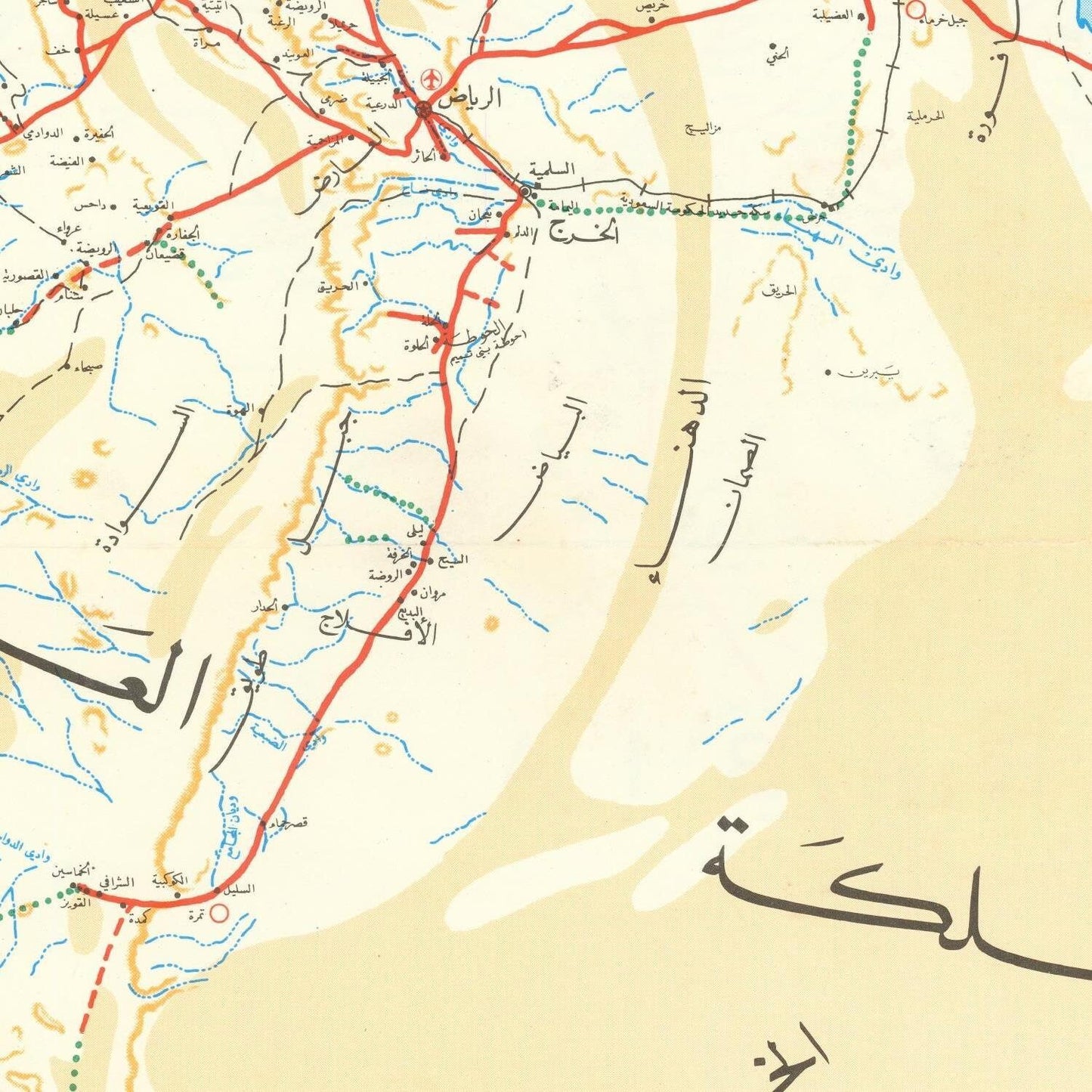 detail of the map from the centre