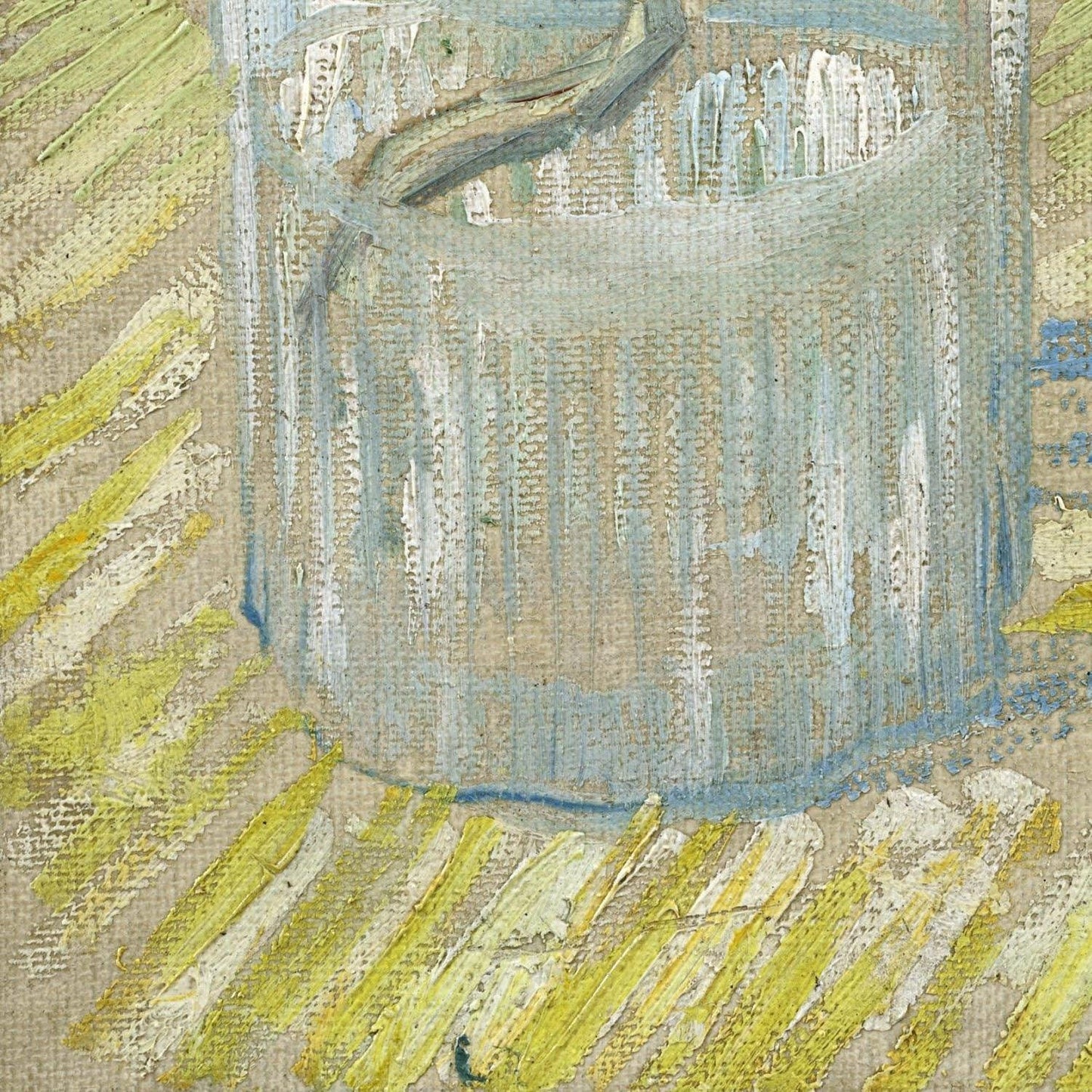 detail of the fine art reproduction from the bottom left corner