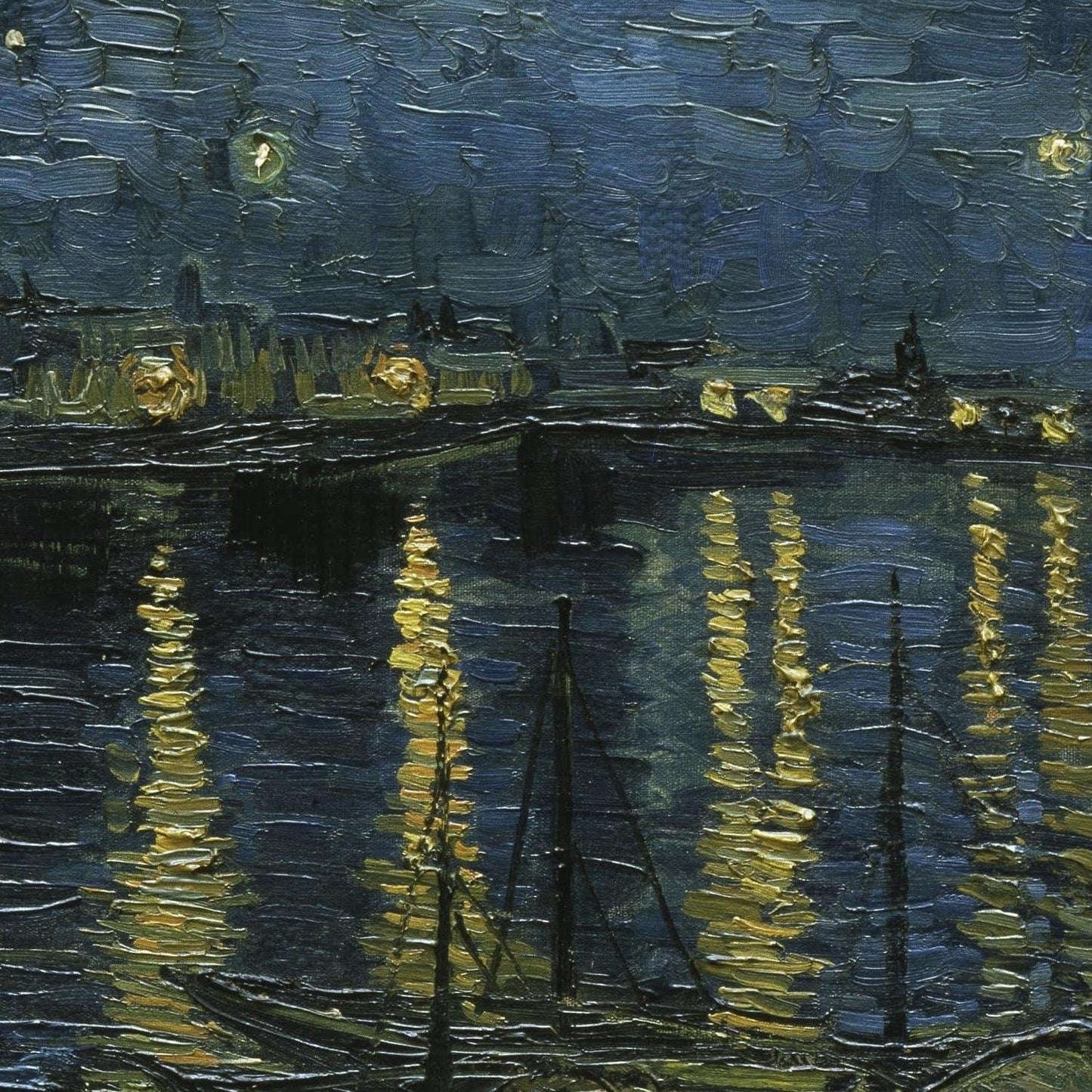 detail of the fine art reproduction from the centre