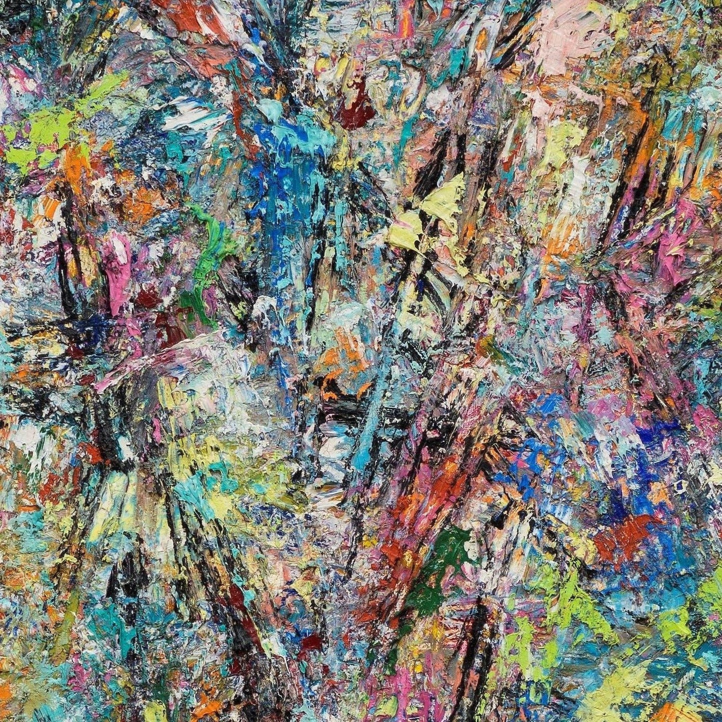 detail of the fine art reproduction from the centre