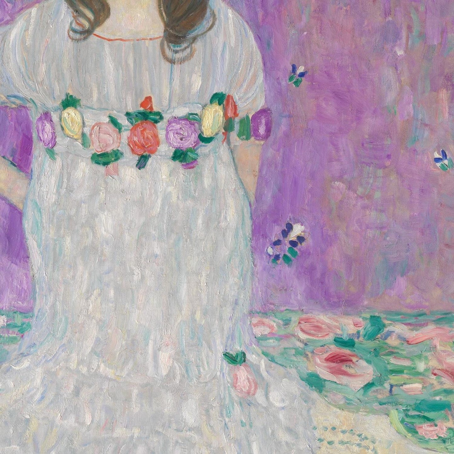 detail of the fine art reproduction from the centre left