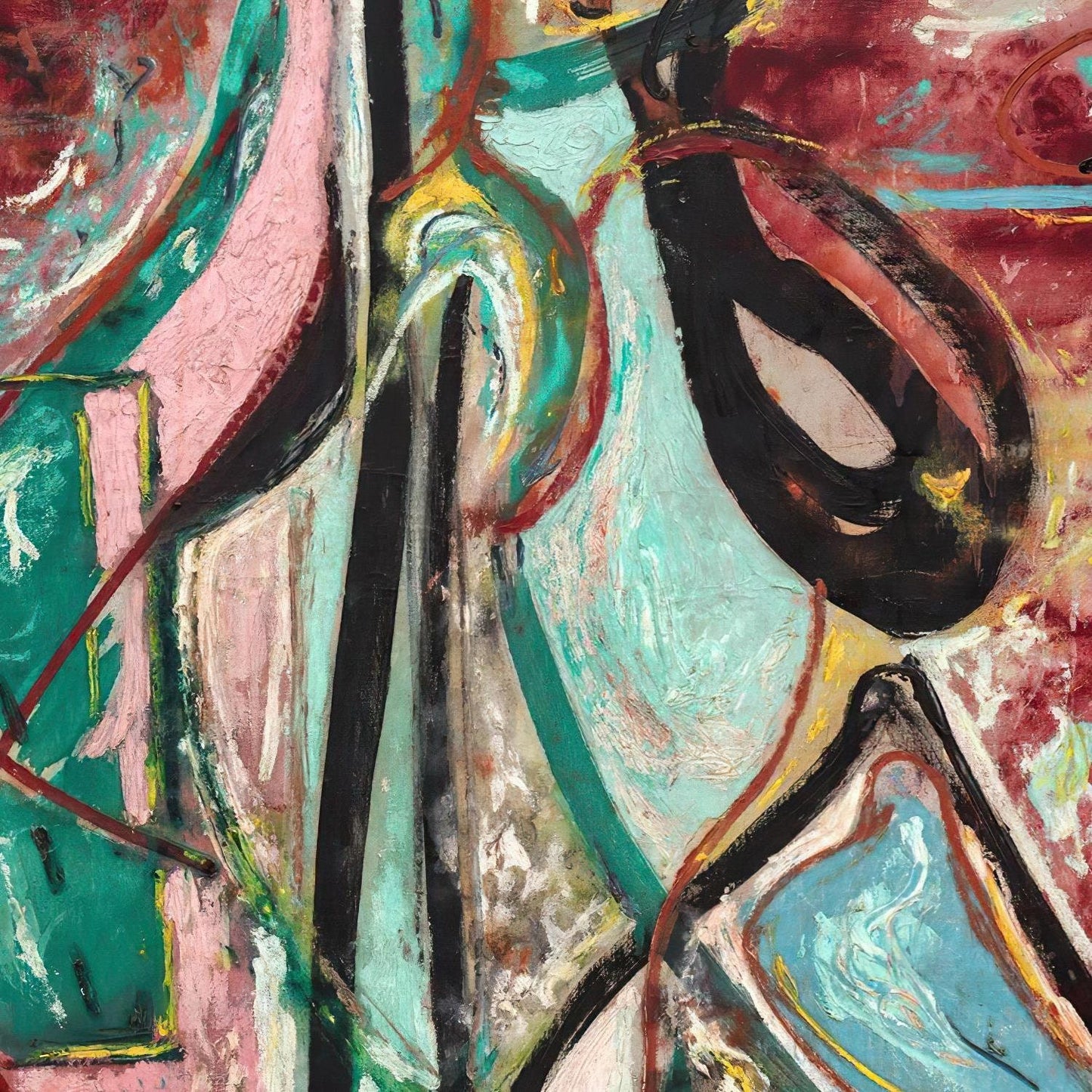 detail of the fine art reproduction from the centre