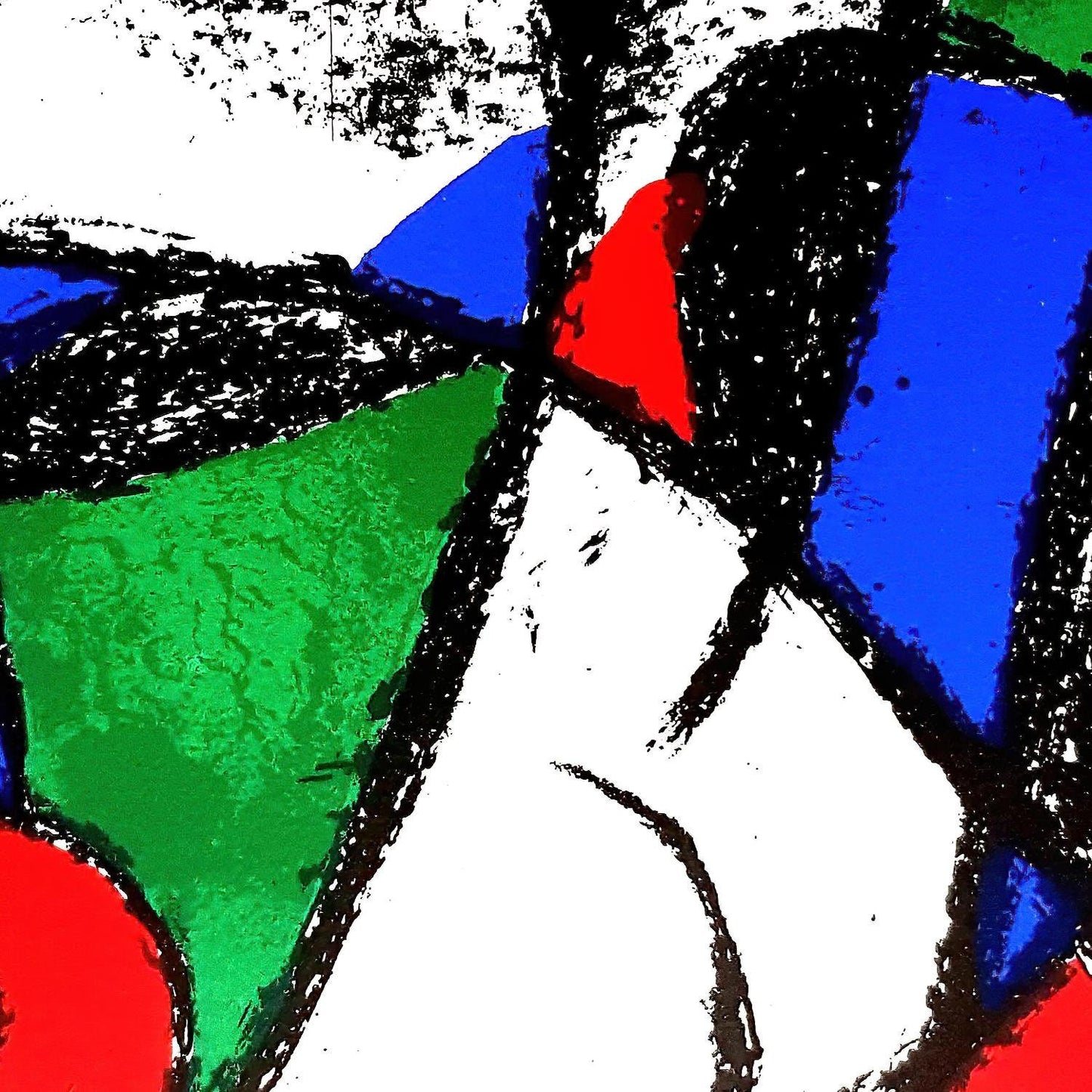 detail of the fine art reproduction from the centre