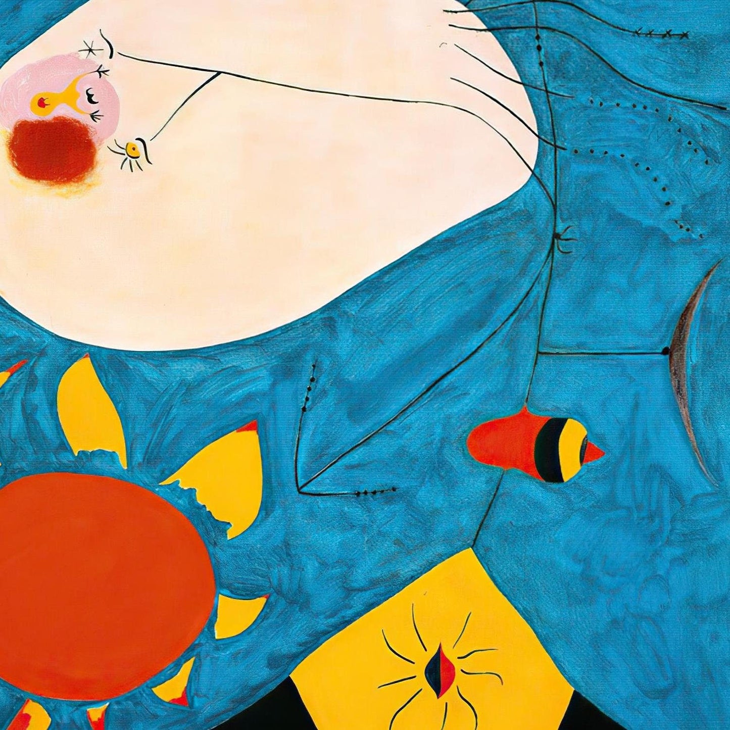 detail of the fine art reproduction from the centre