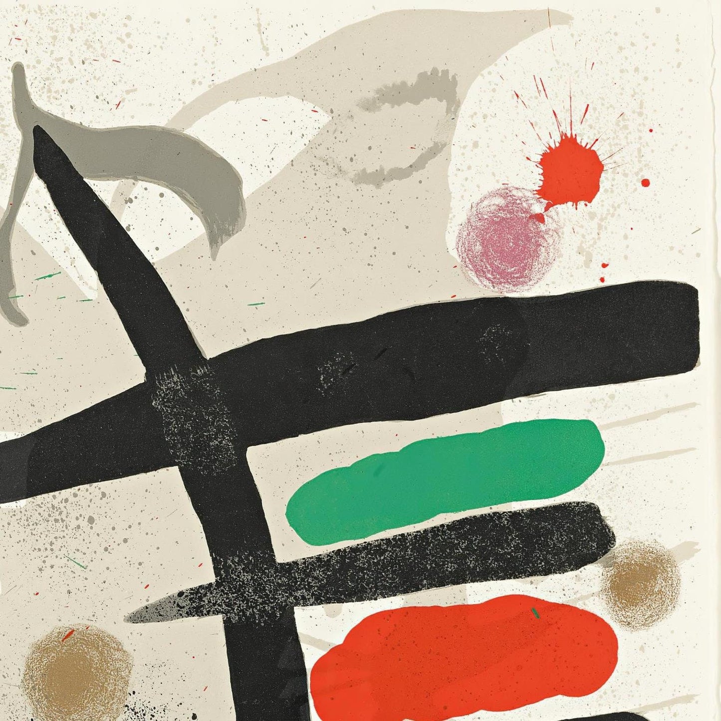 detail of the fine art reproduction from the top right corner