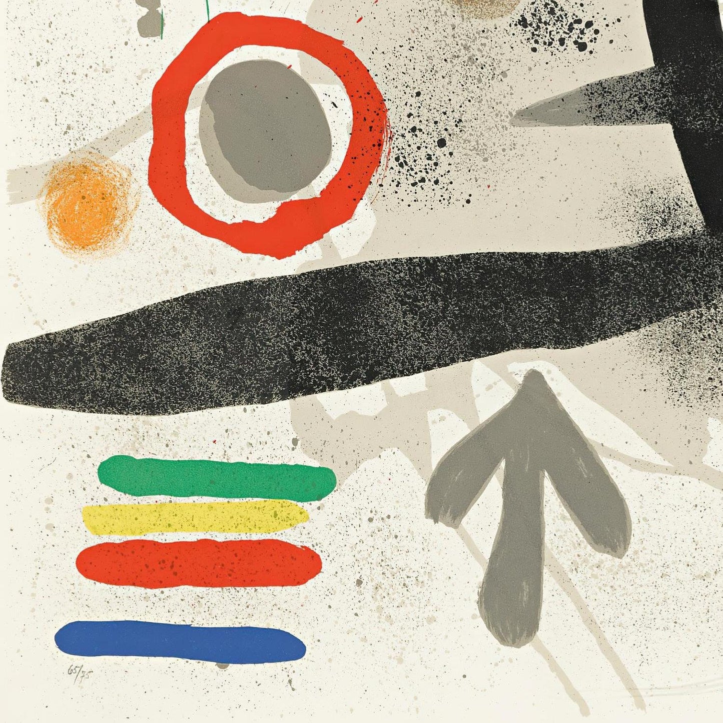detail of the fine art reproduction from the bottom left corner