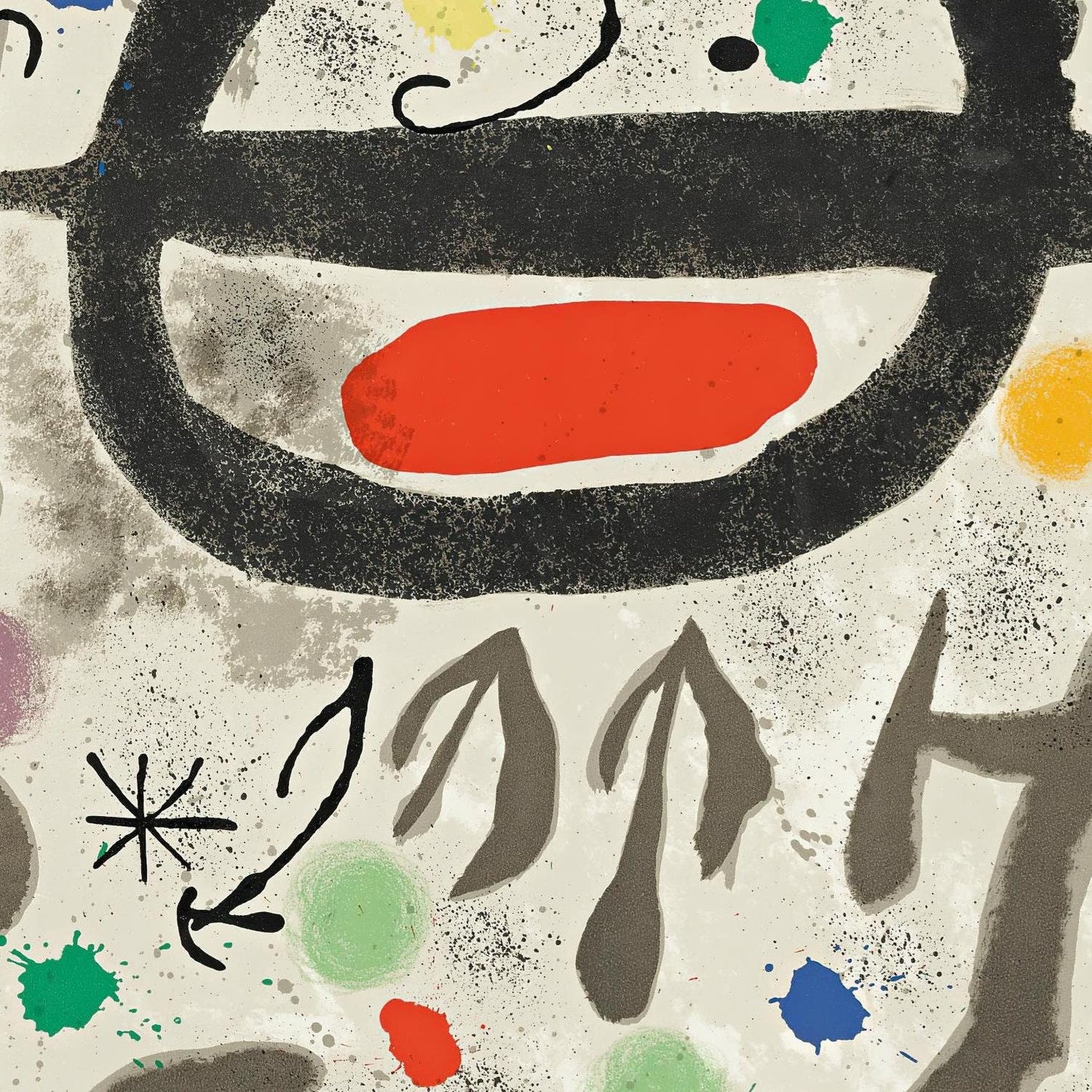 detail of the fine art reproduction from the centre
