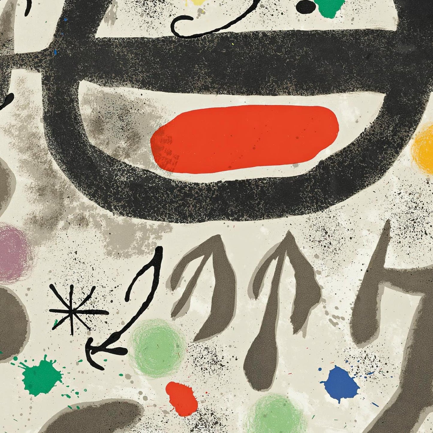 detail of the fine art reproduction from the centre
