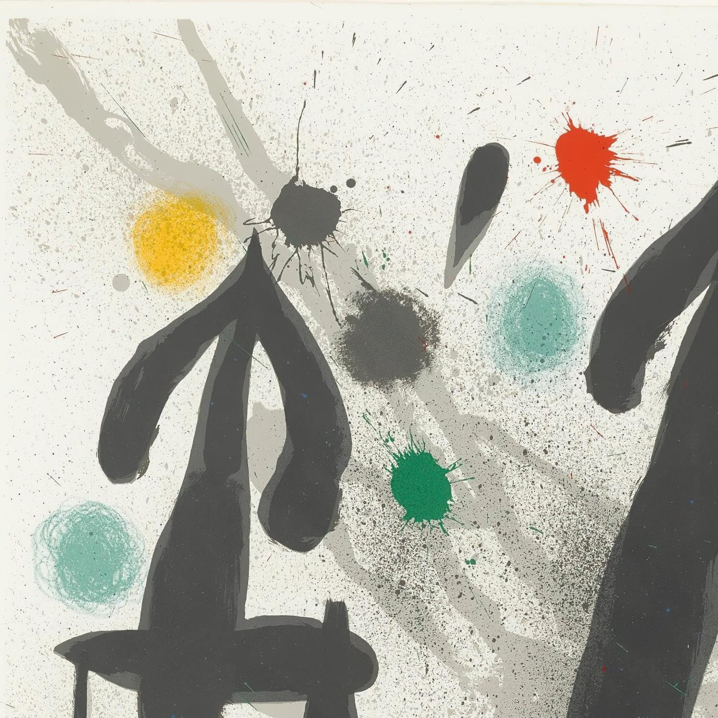 detail of the fine art reproduction from the top left corner