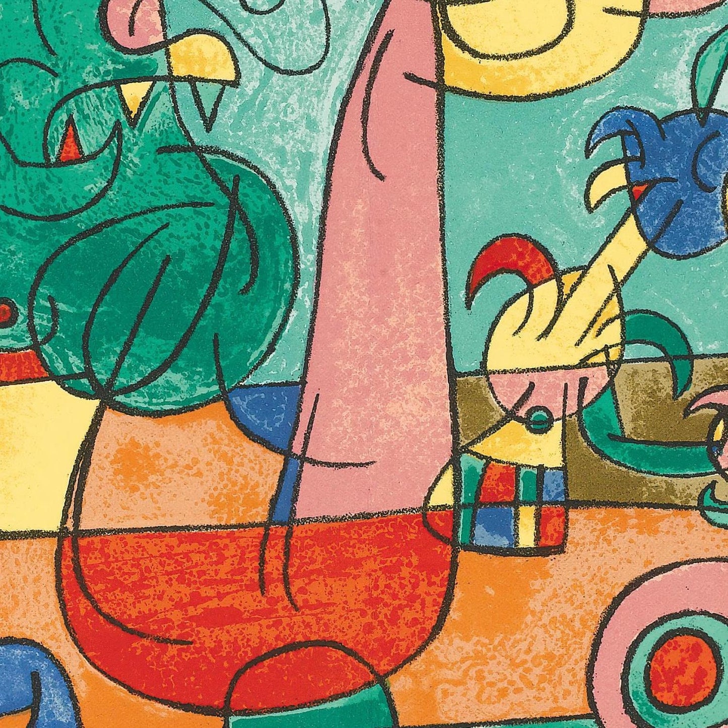 detail of the fine art reproduction from the centre