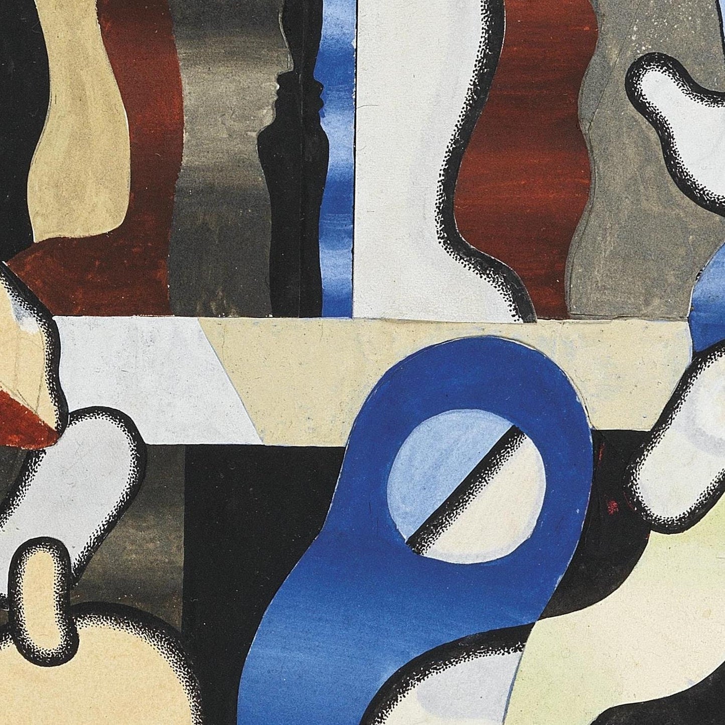 detail of the fine art reproduction from the centre