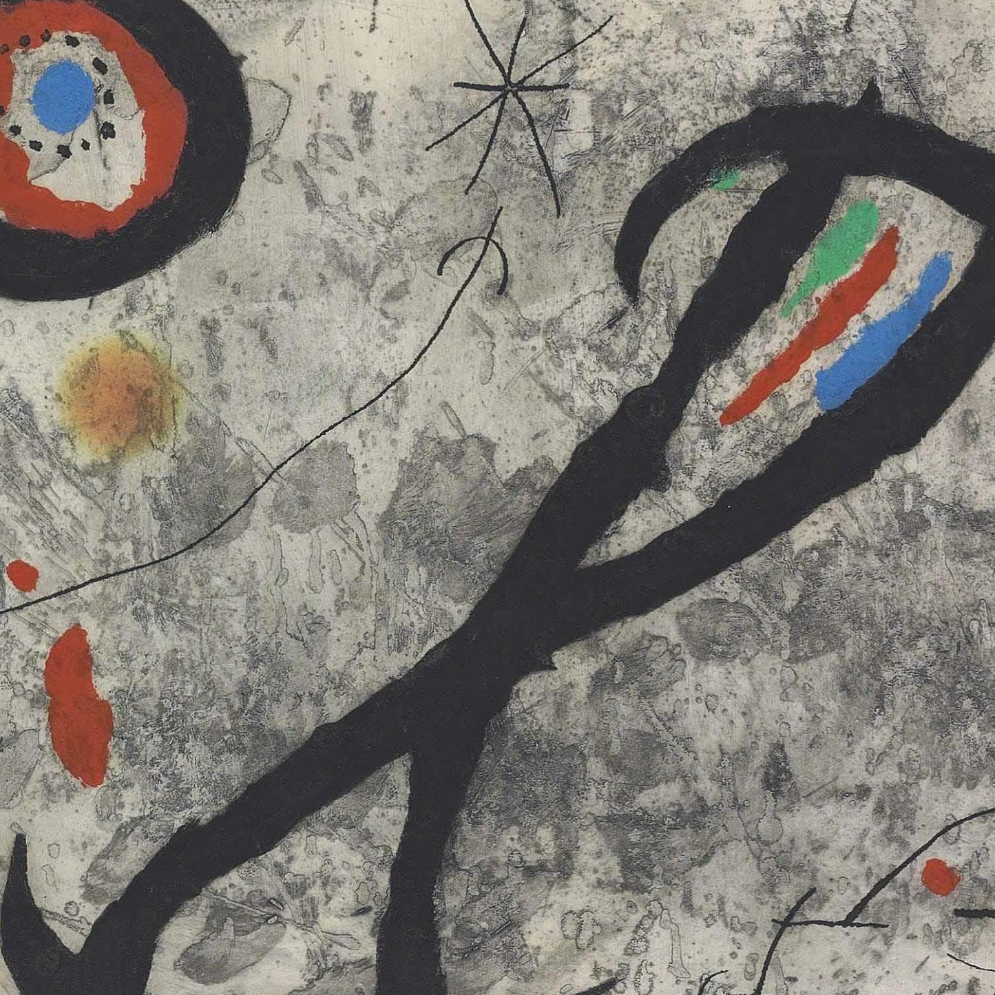 detail of the fine art reproduction from the centre