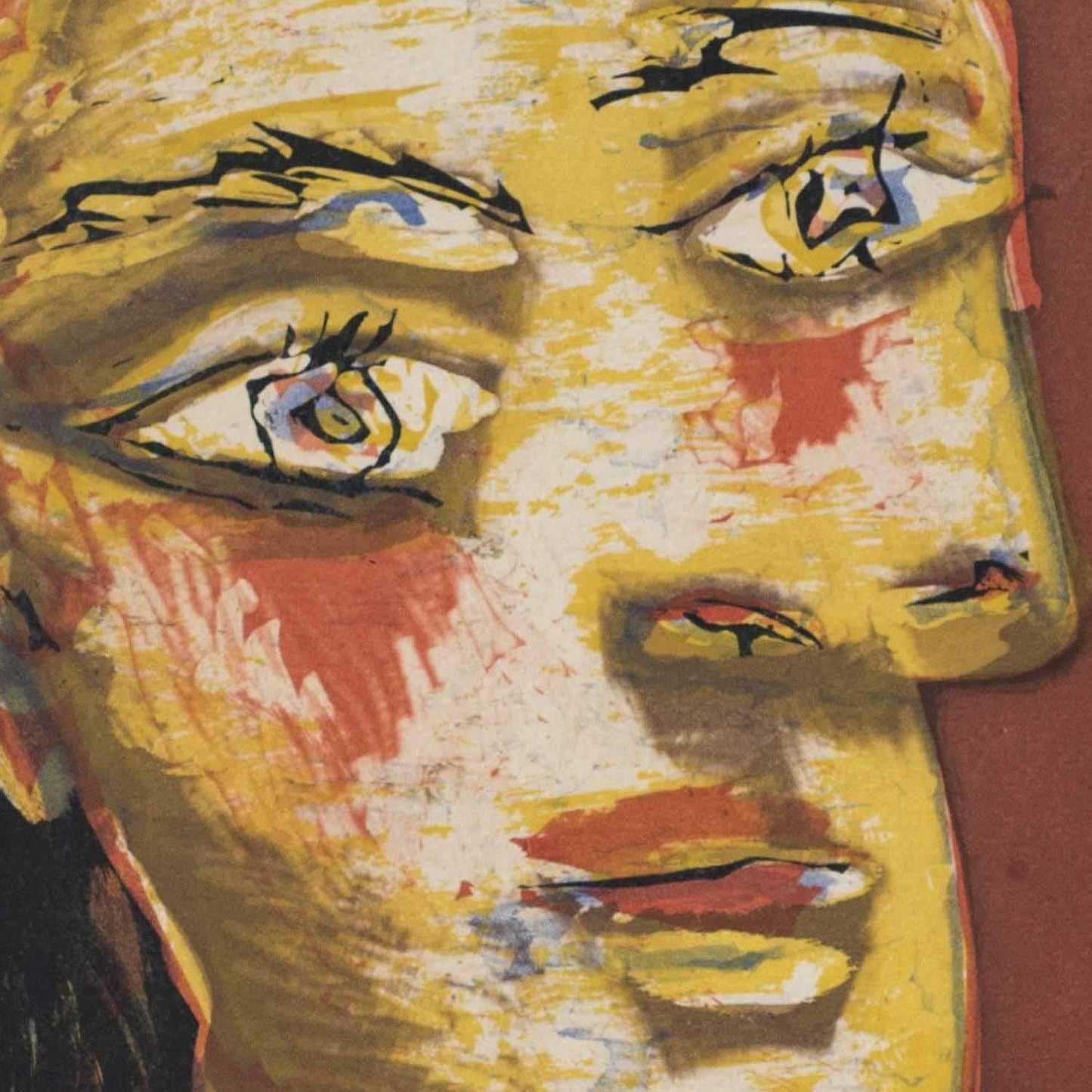 detail of the fine art reproduction from the centre
