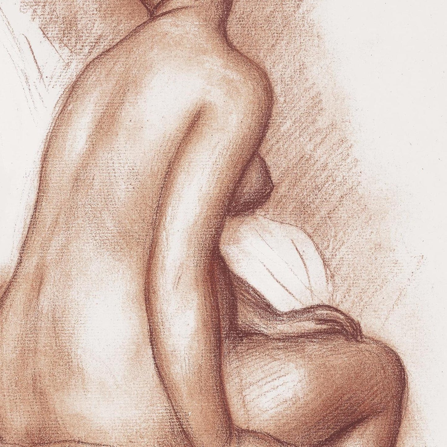 detail of the fine art reproduction from the centre