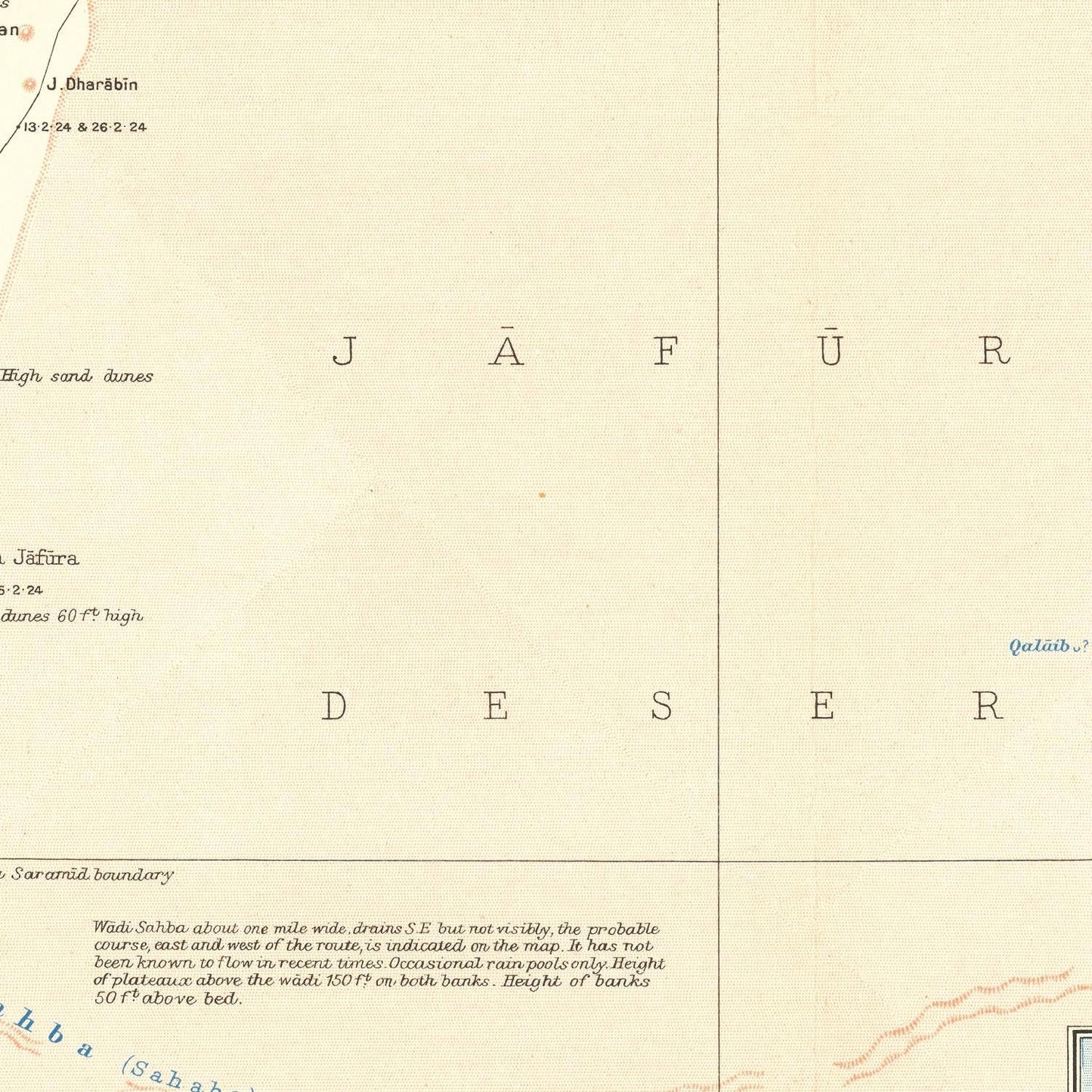 detail of the map from the centre