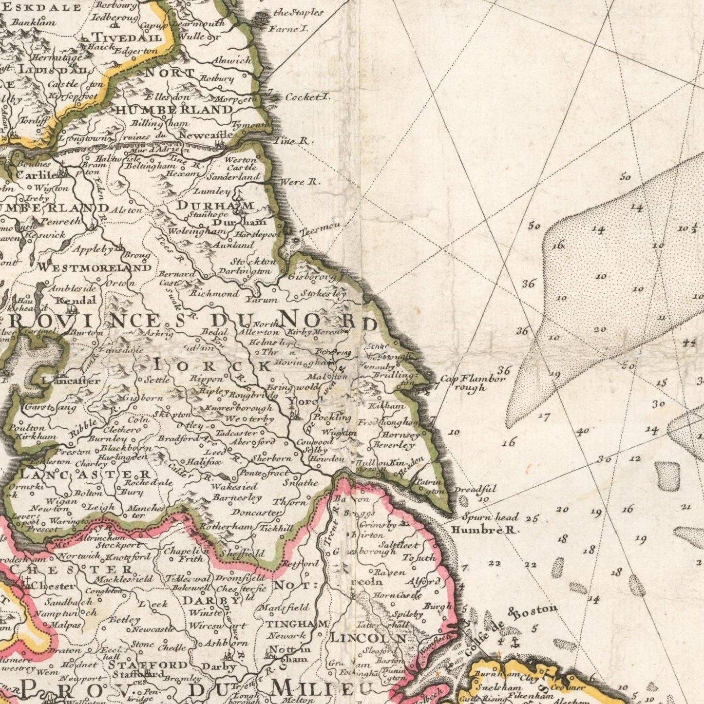detail of the map from the centre