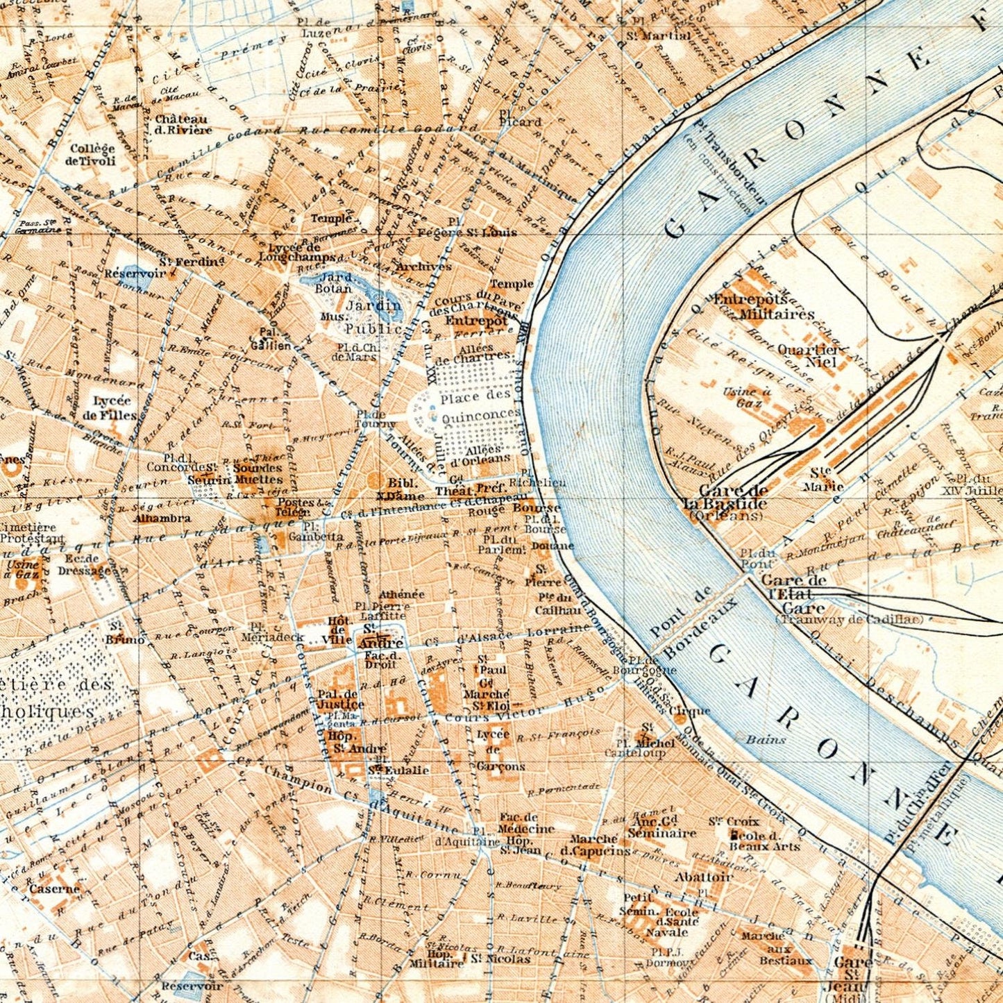 detail of the map from the centre
