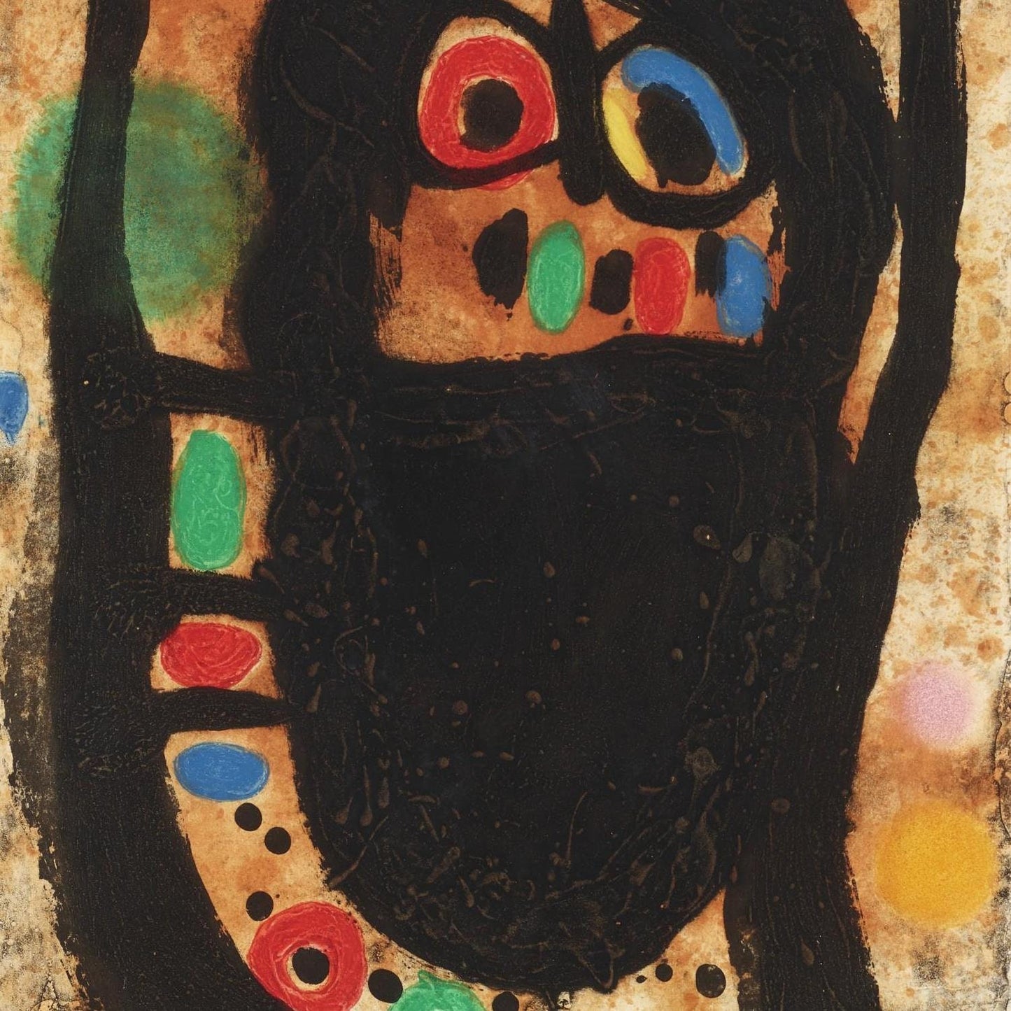 detail of the fine art reproduction from the centre