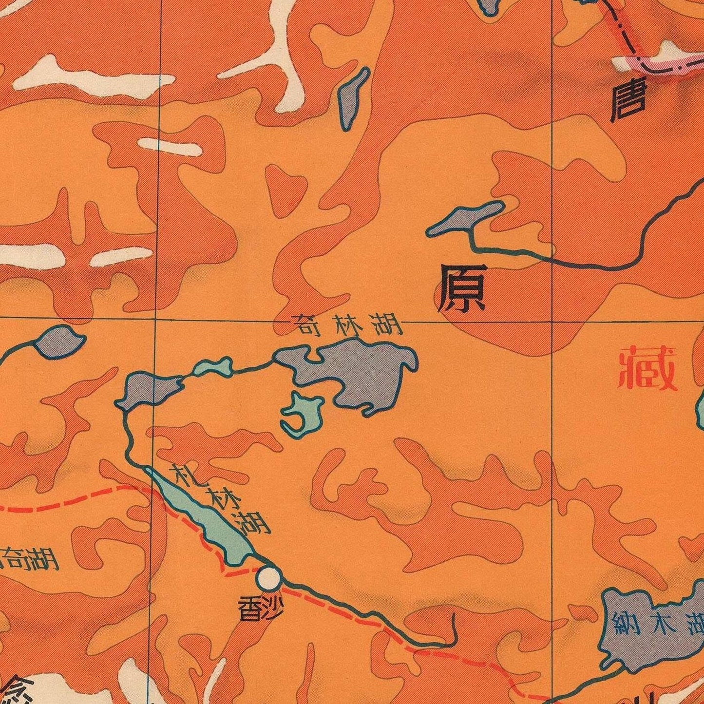 detail of the map from the centre