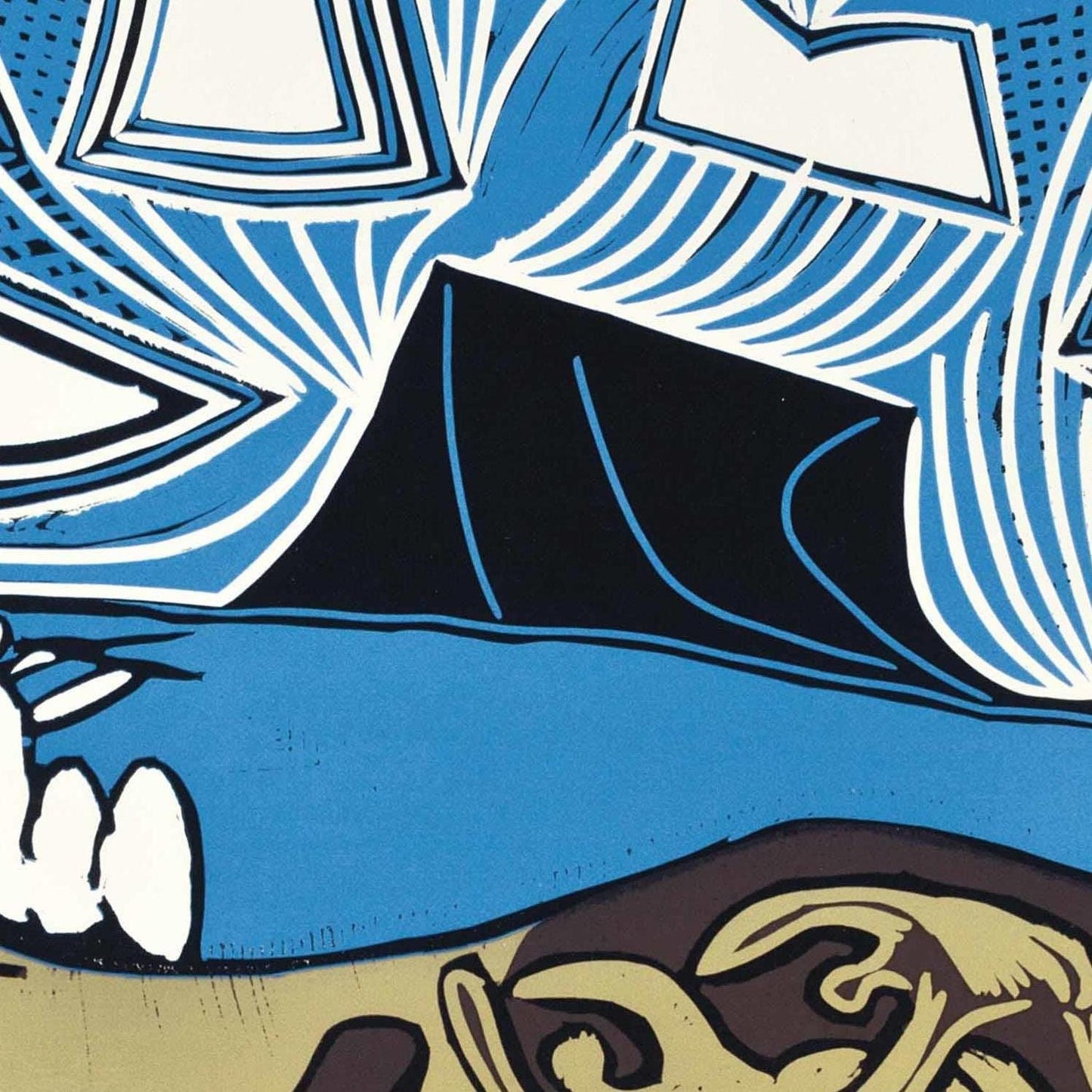 detail of the fine art reproduction from the centre
