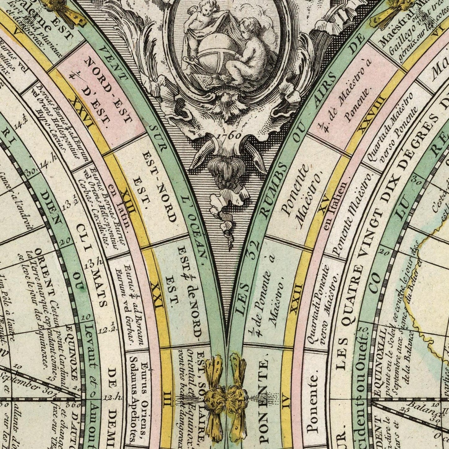 detail of the map from the centre