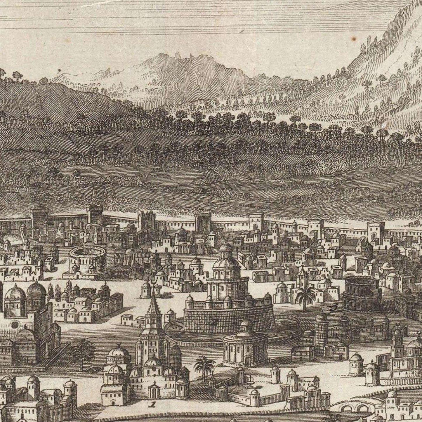 detail of the map from the centre