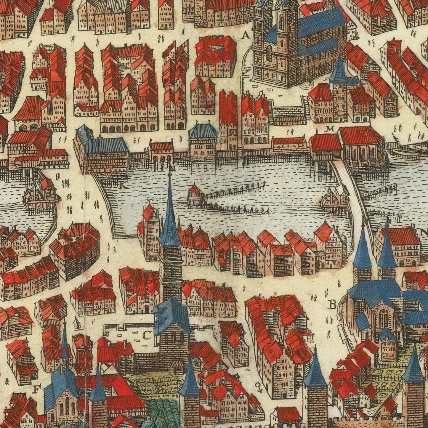 detail of the map from the centre