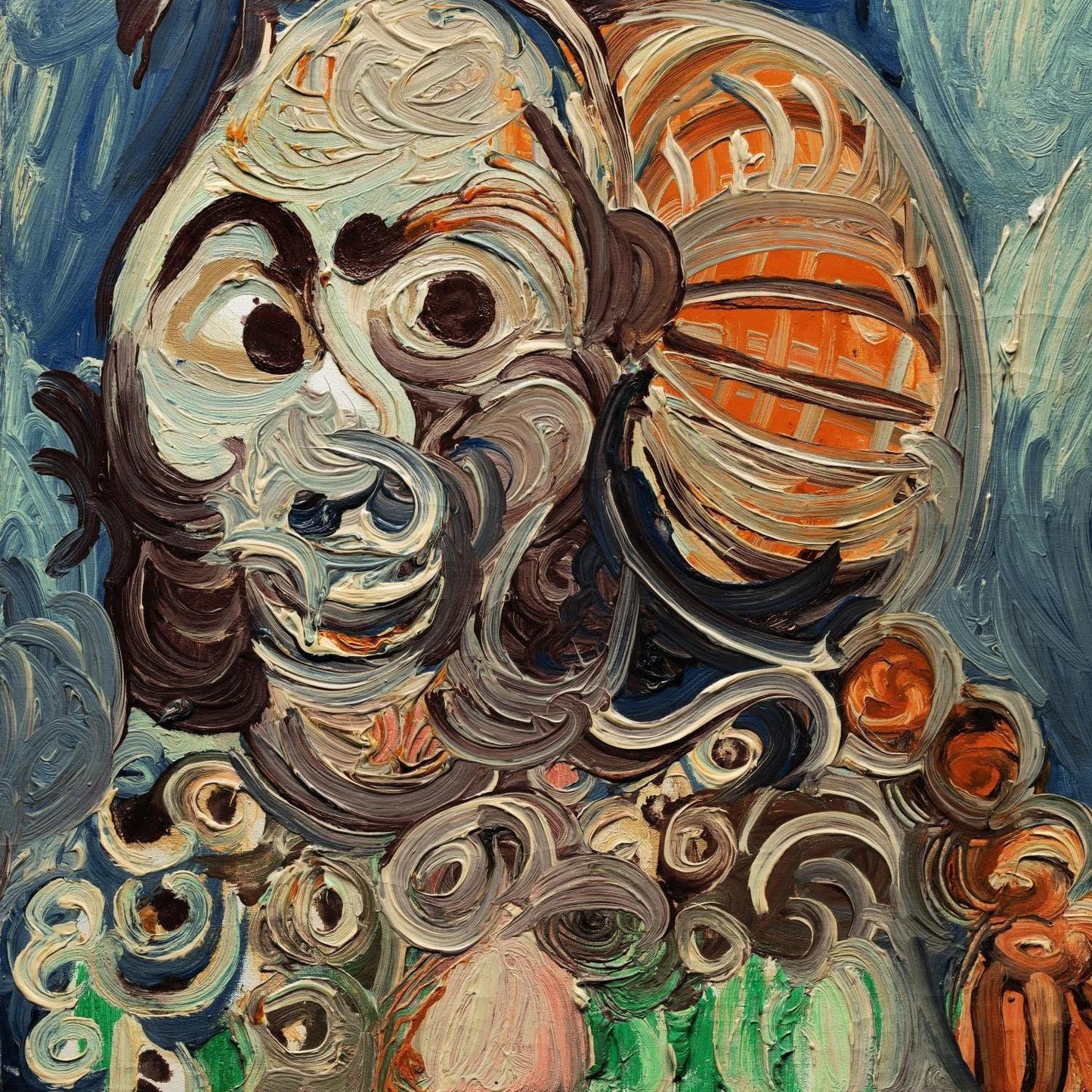 detail of the fine art reproduction from the centre