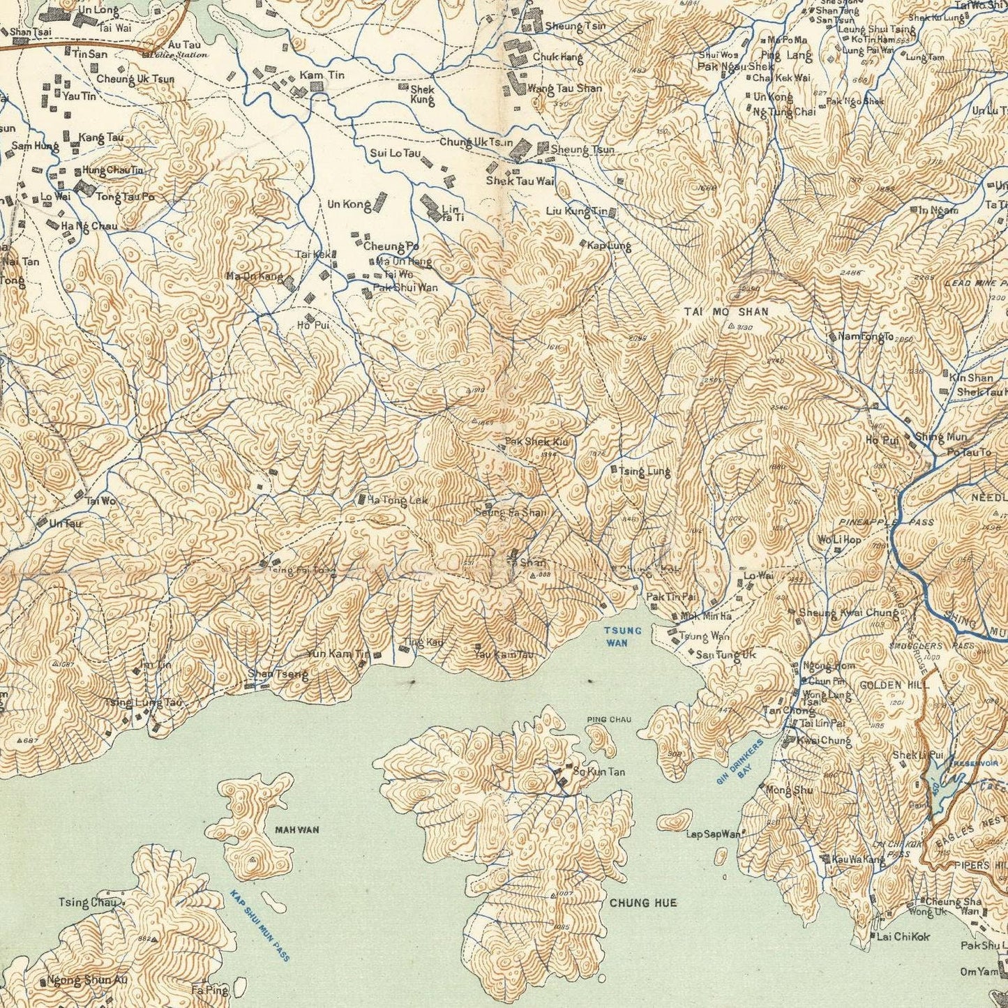 detail of the map from the centre