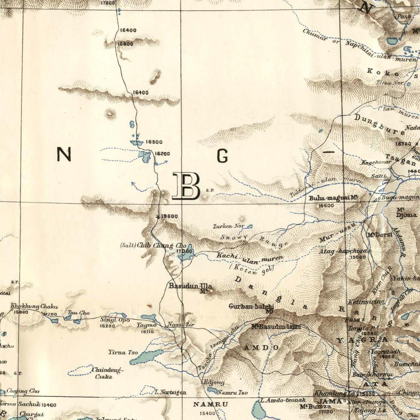 detail of the map from the centre