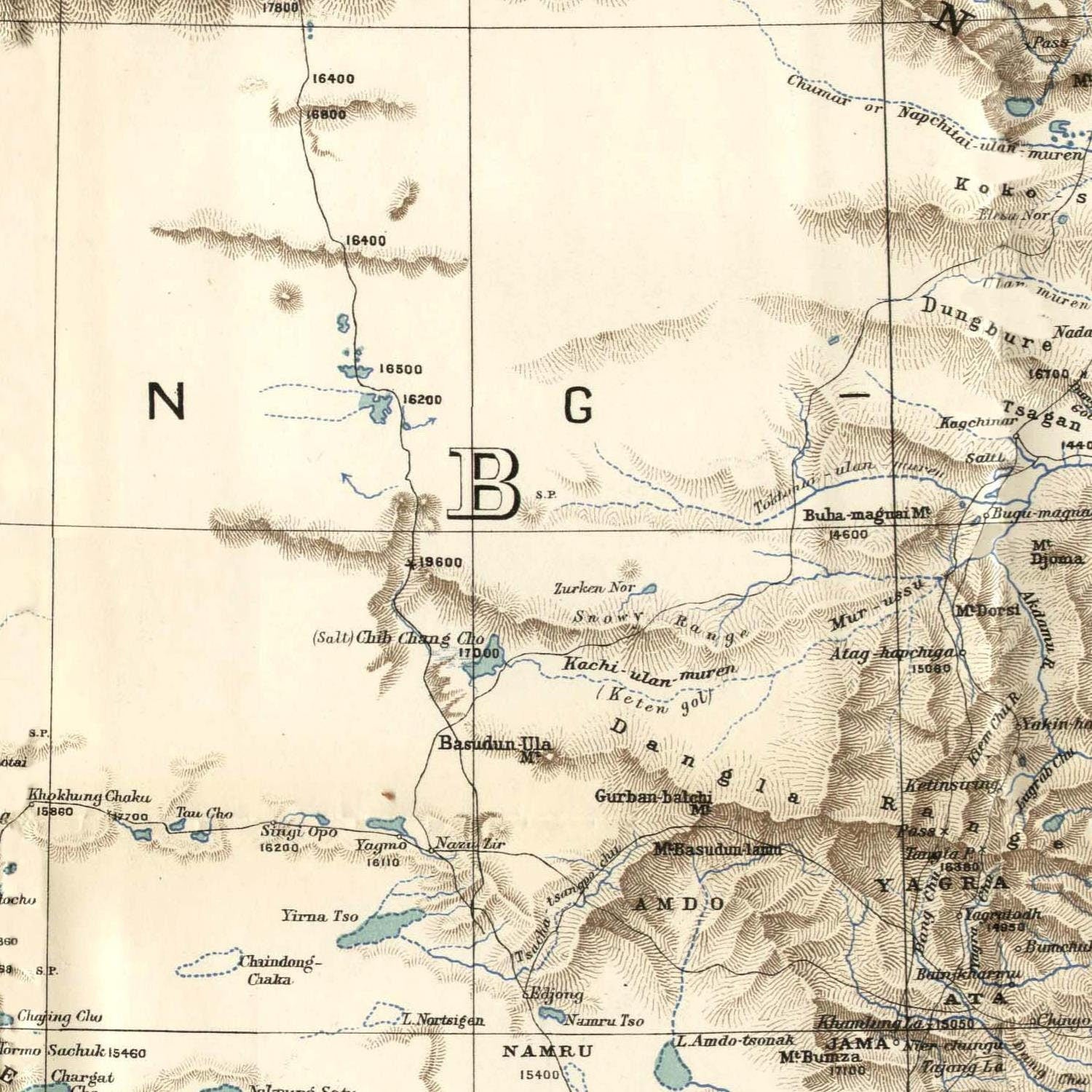 detail of the map from the centre