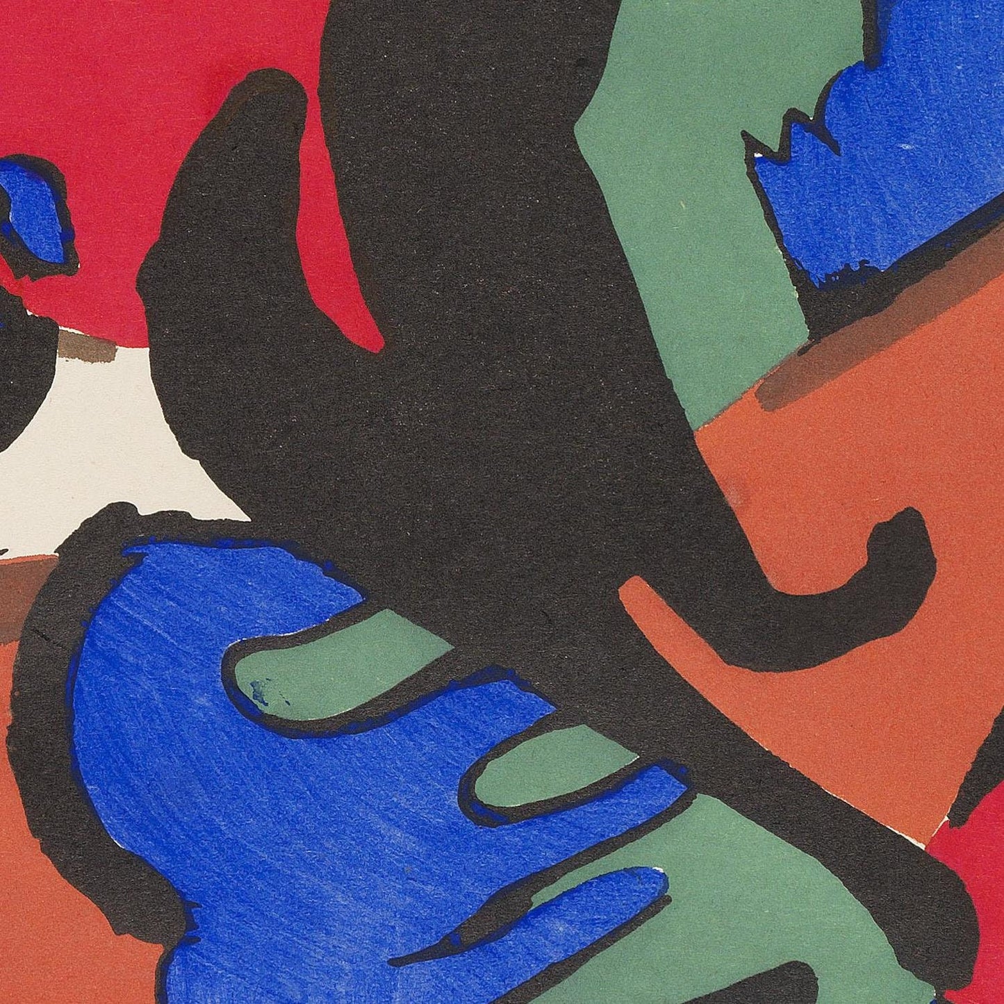 detail of the fine art reproduction from the centre