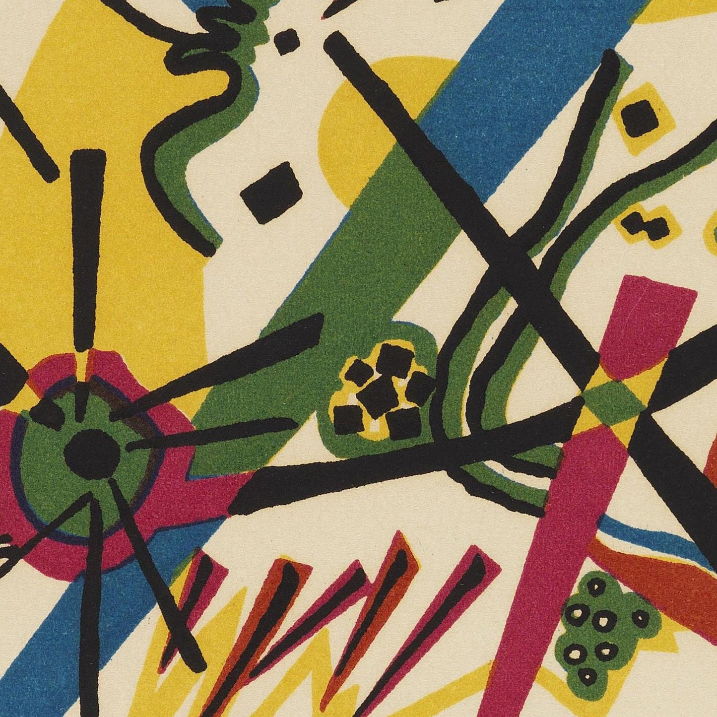 detail of the fine art reproduction from the centre