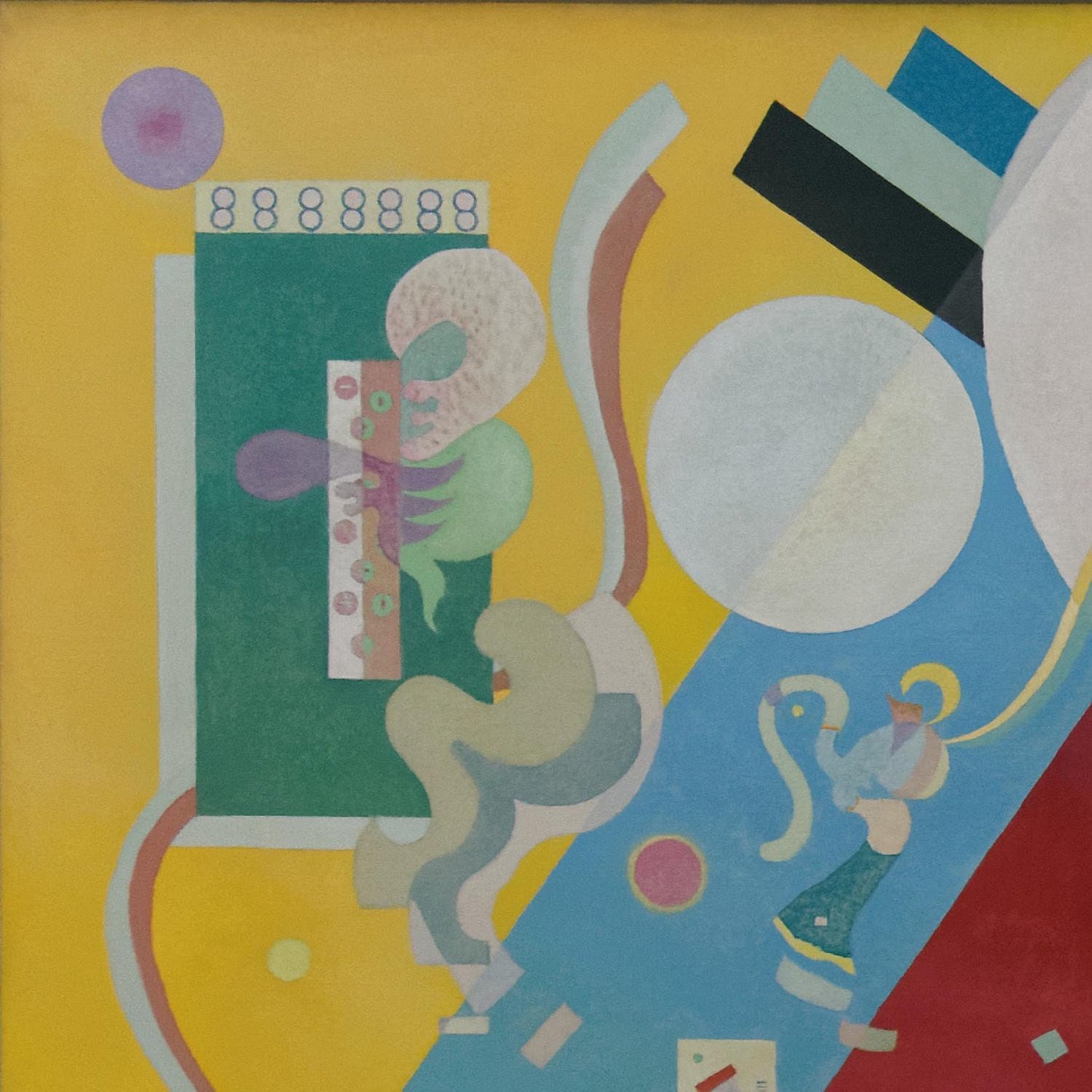 detail of the fine art reproduction from the top left corner