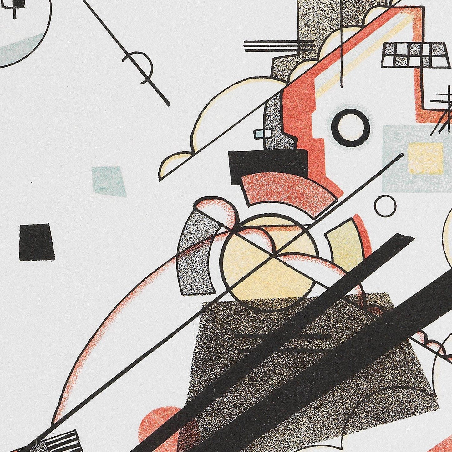 detail of the fine art reproduction from the centre