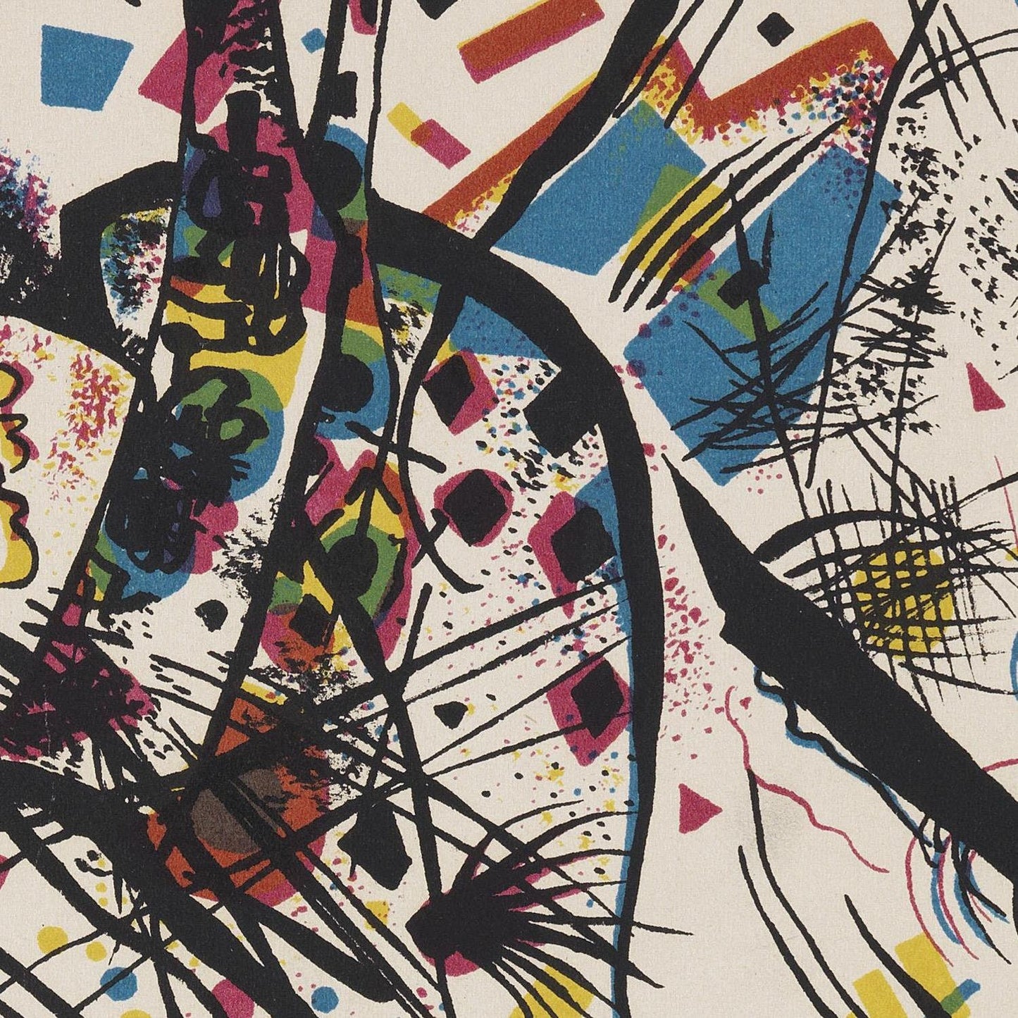 detail of the fine art reproduction from the centre