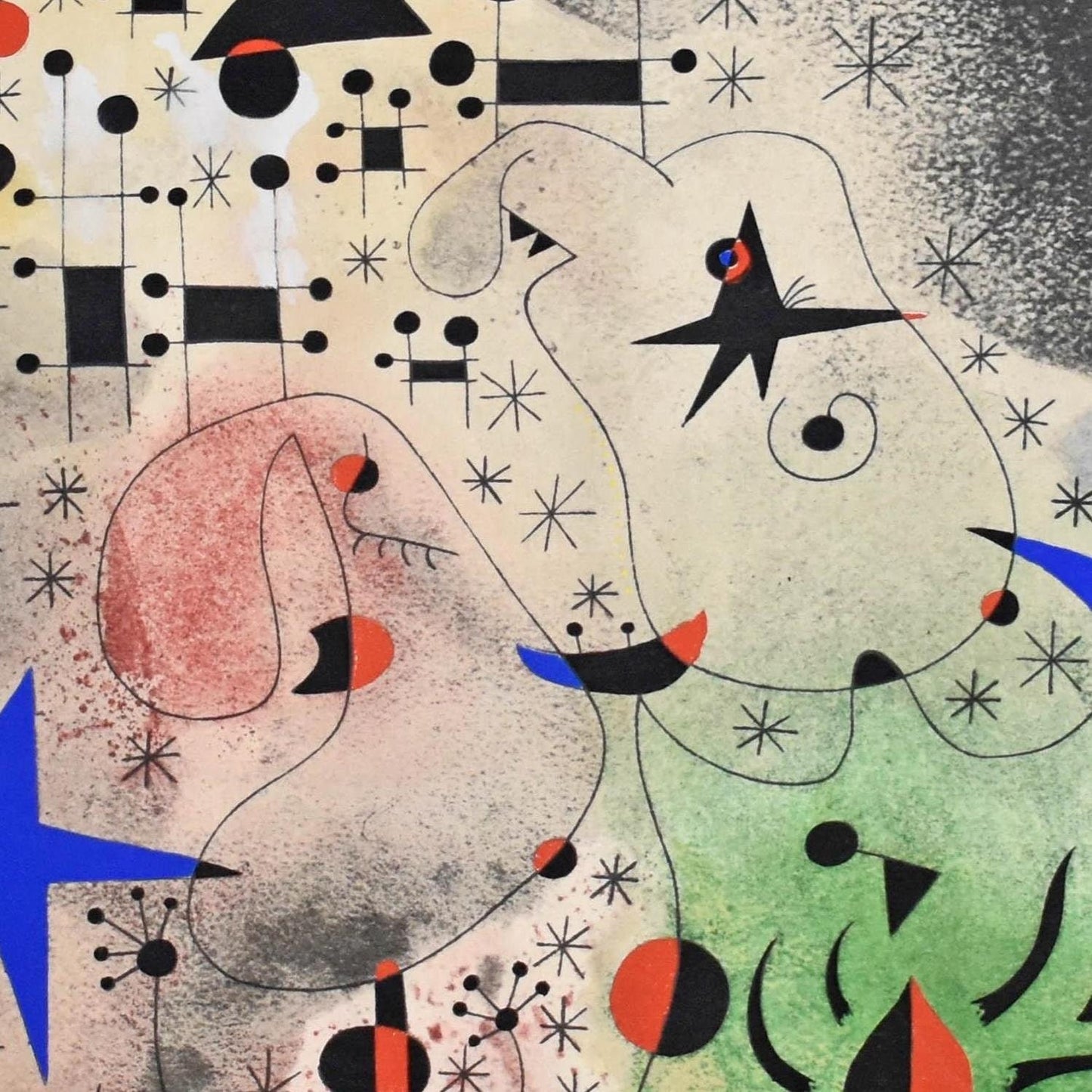 detail of the fine art reproduction from the centre