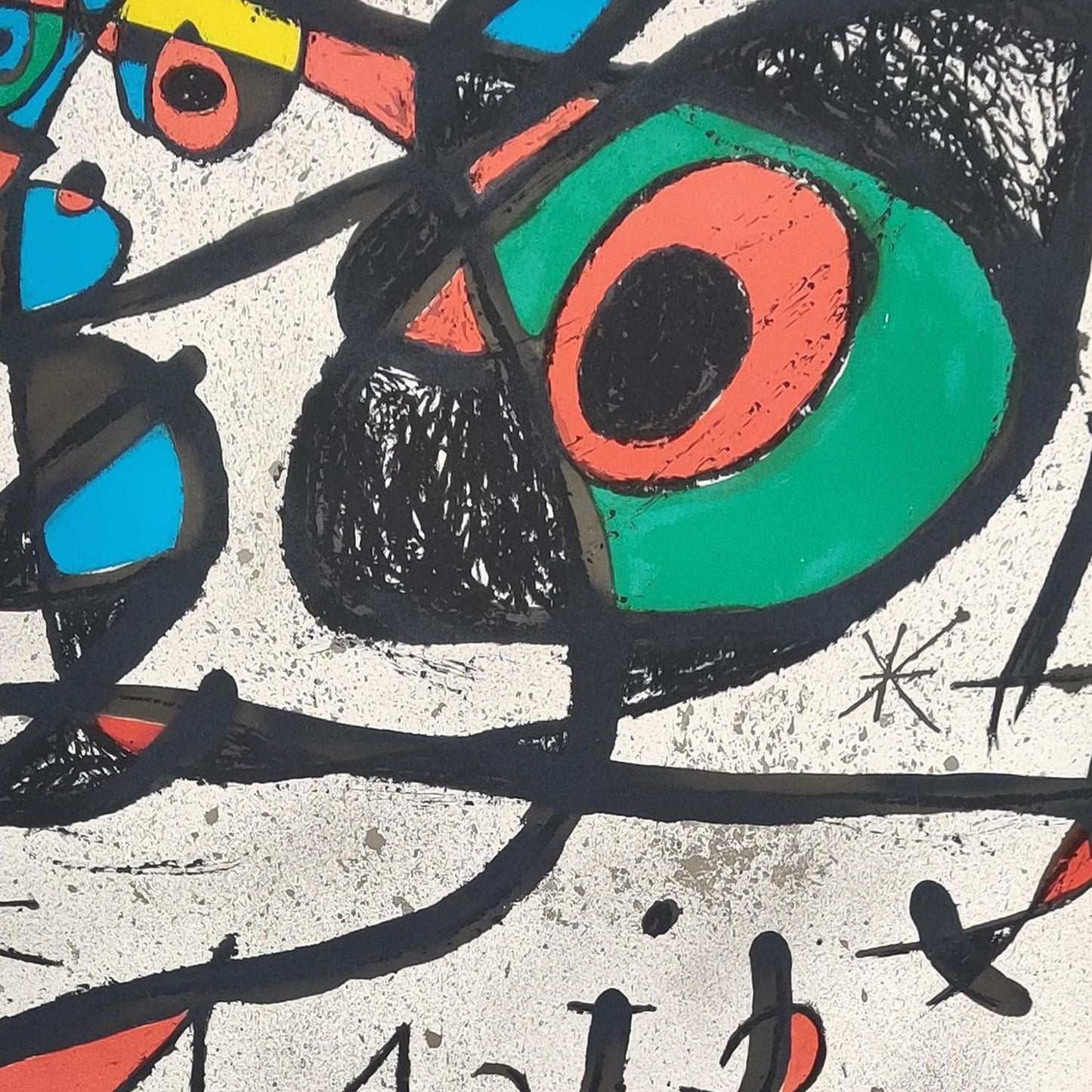 detail of the fine art reproduction from the centre