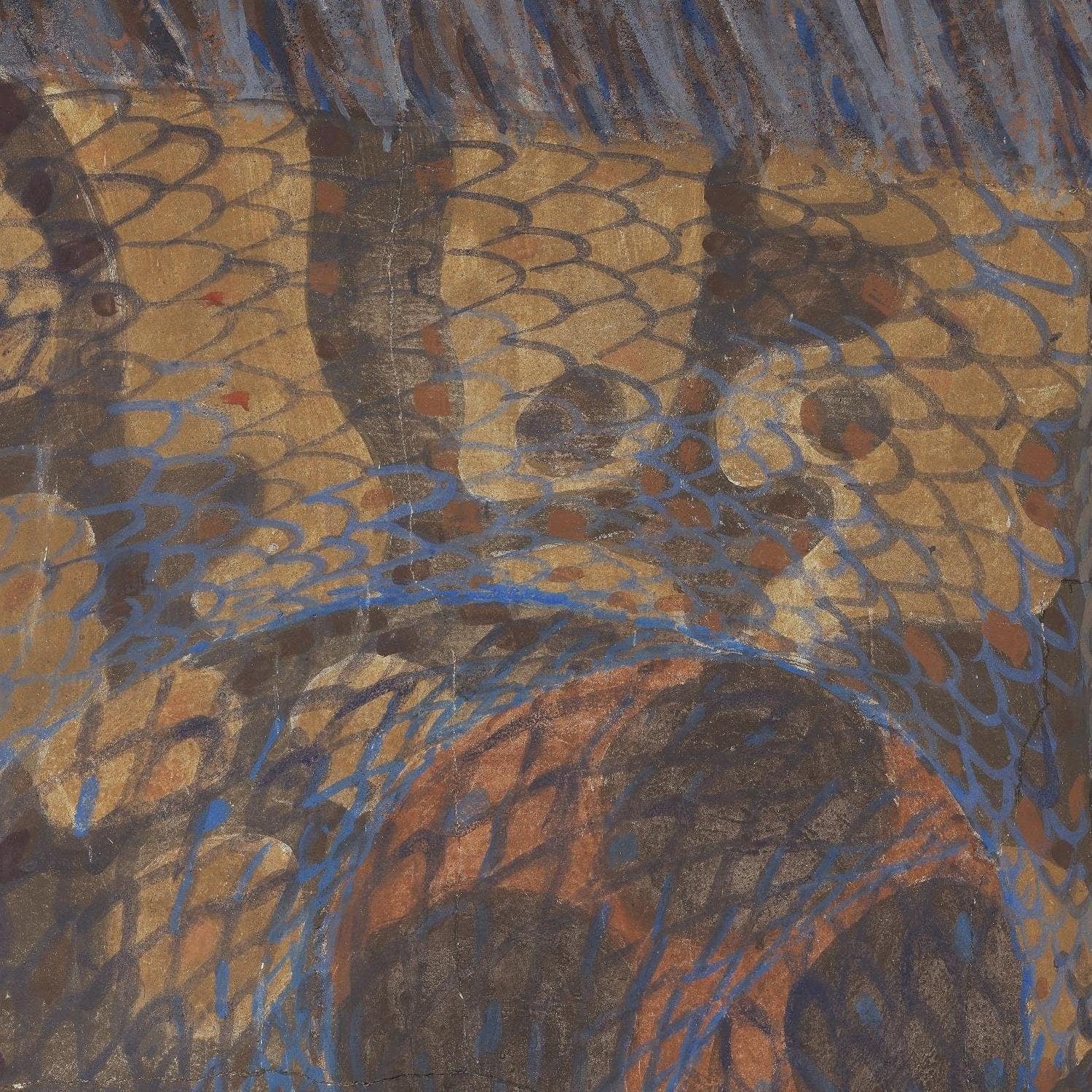detail of the fine art reproduction from the centre
