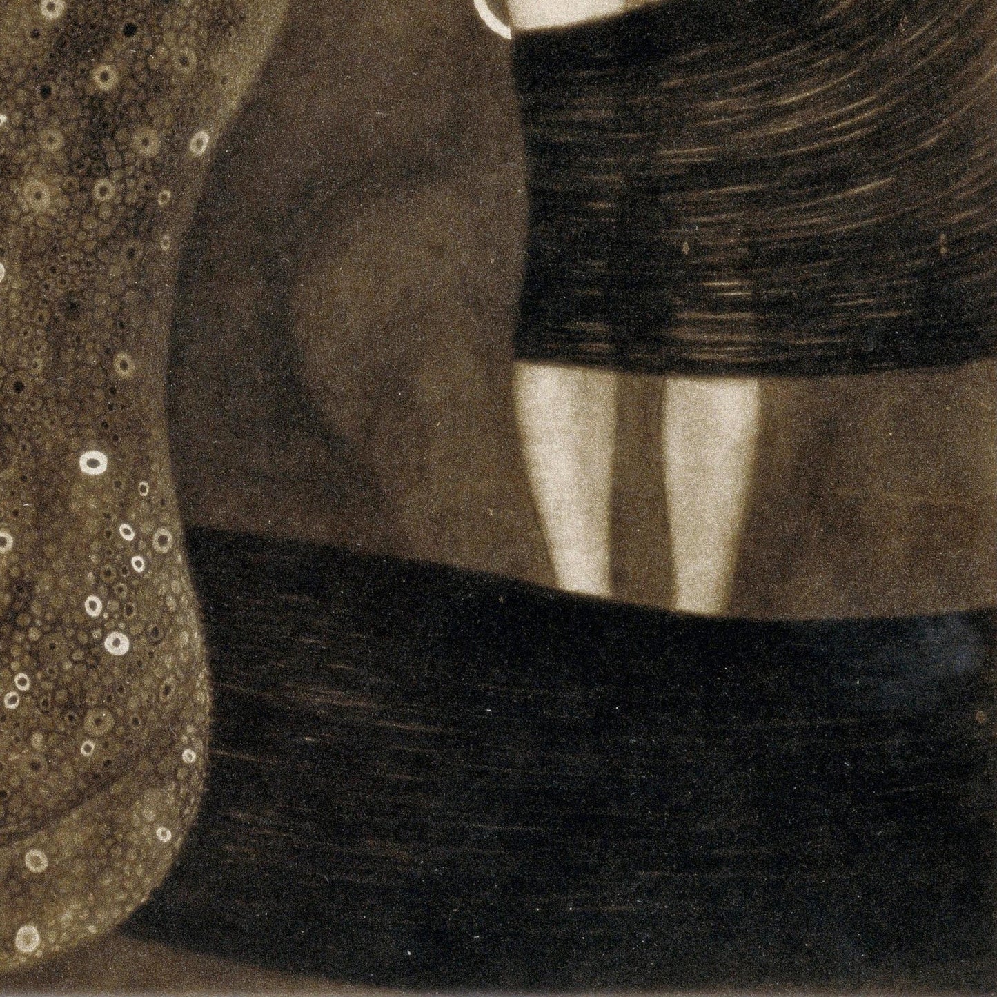 detail of the fine art reproduction from the bottom right corner