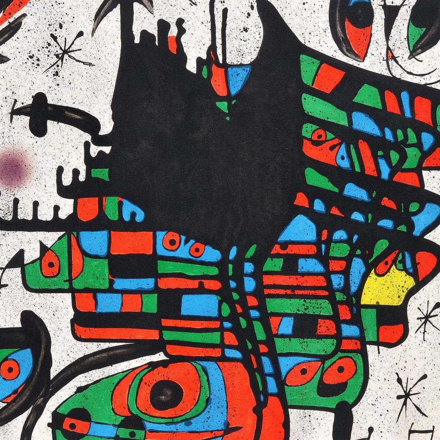 detail of the fine art reproduction from the centre