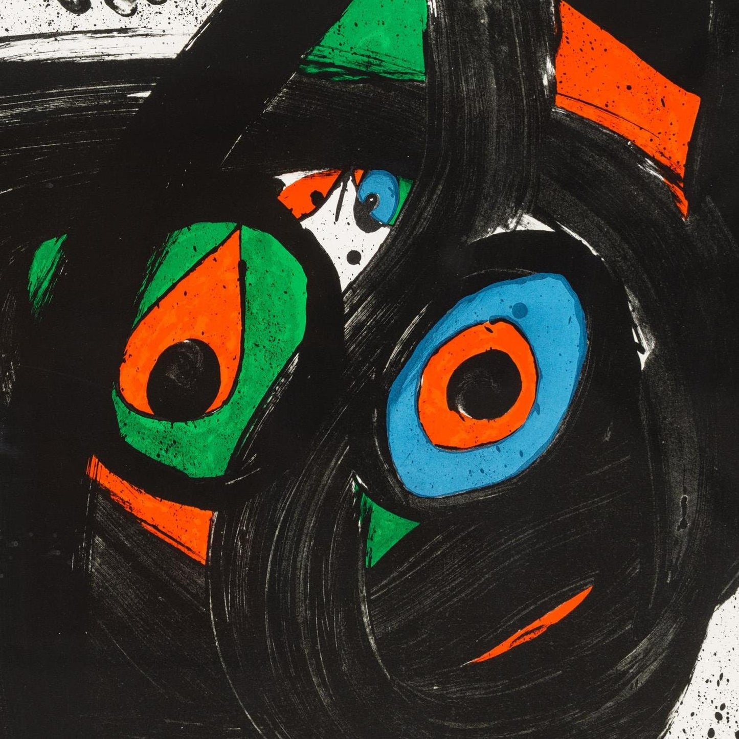 detail of the fine art reproduction from the centre